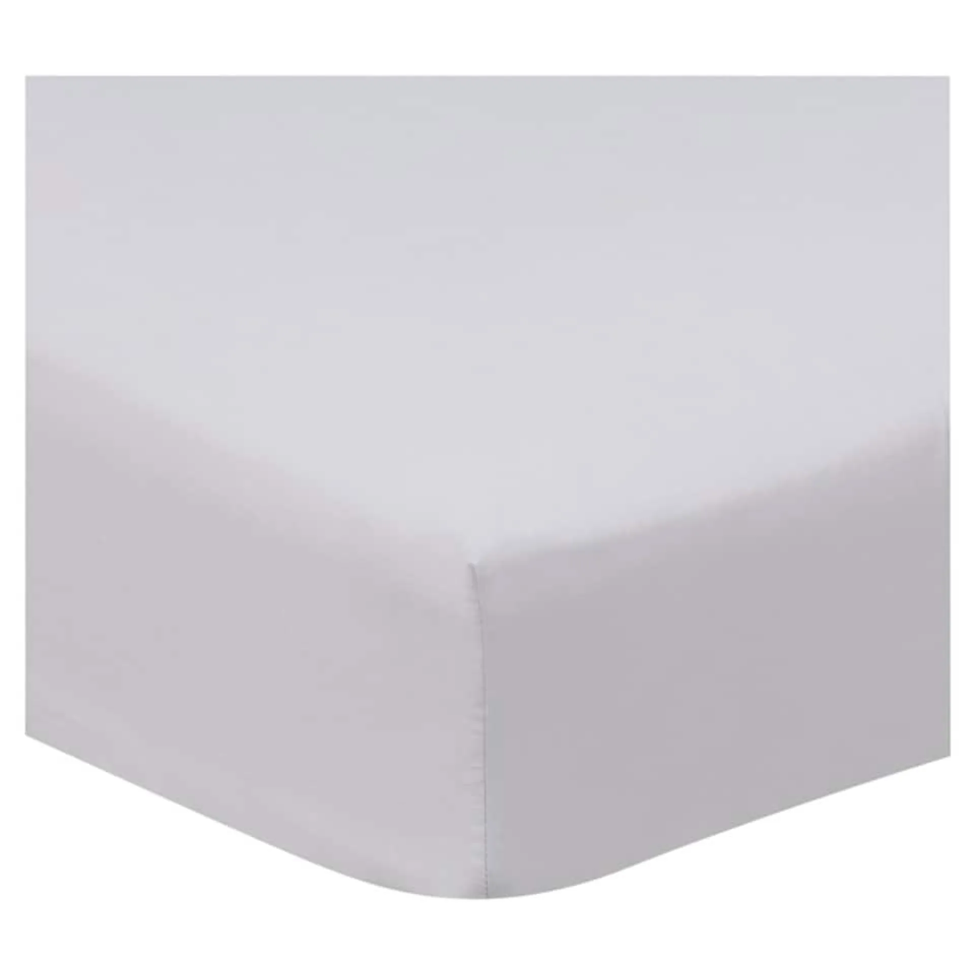 F&F Home Bedding Supersoft Silver Fitted Sheet Single