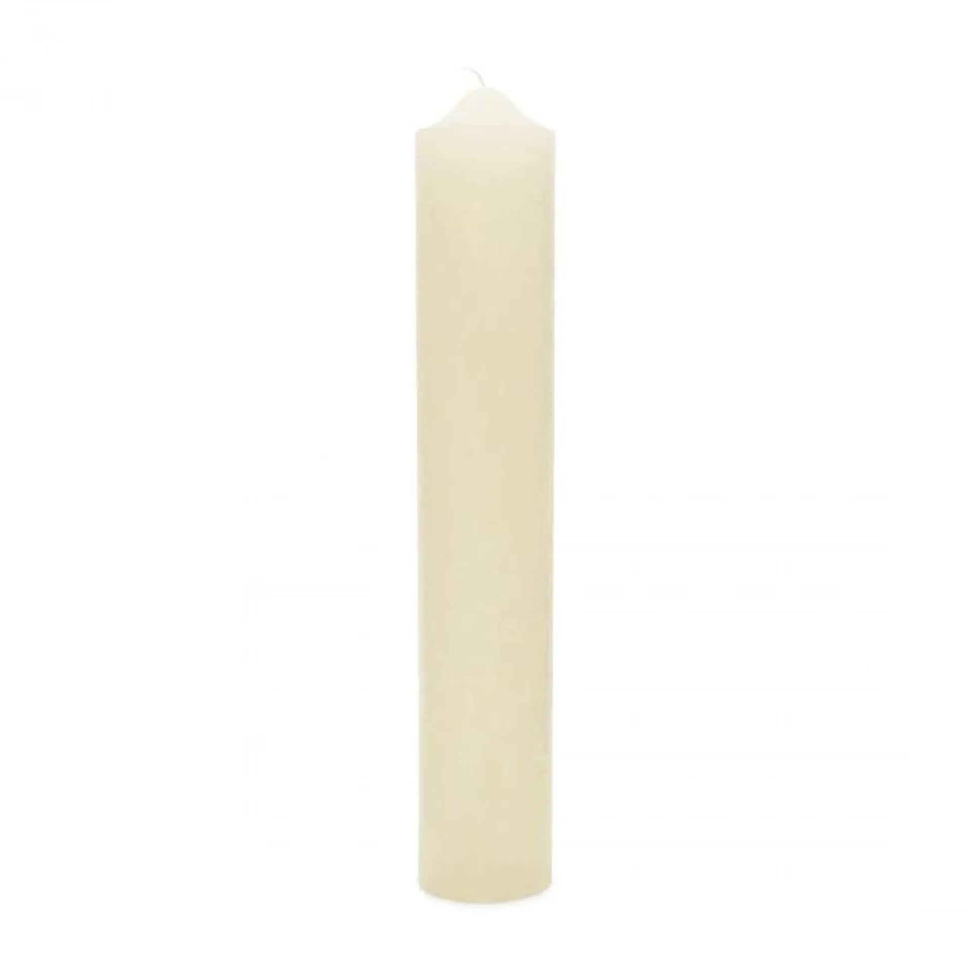 Pillar Candle RM Rustic, White, 7x40