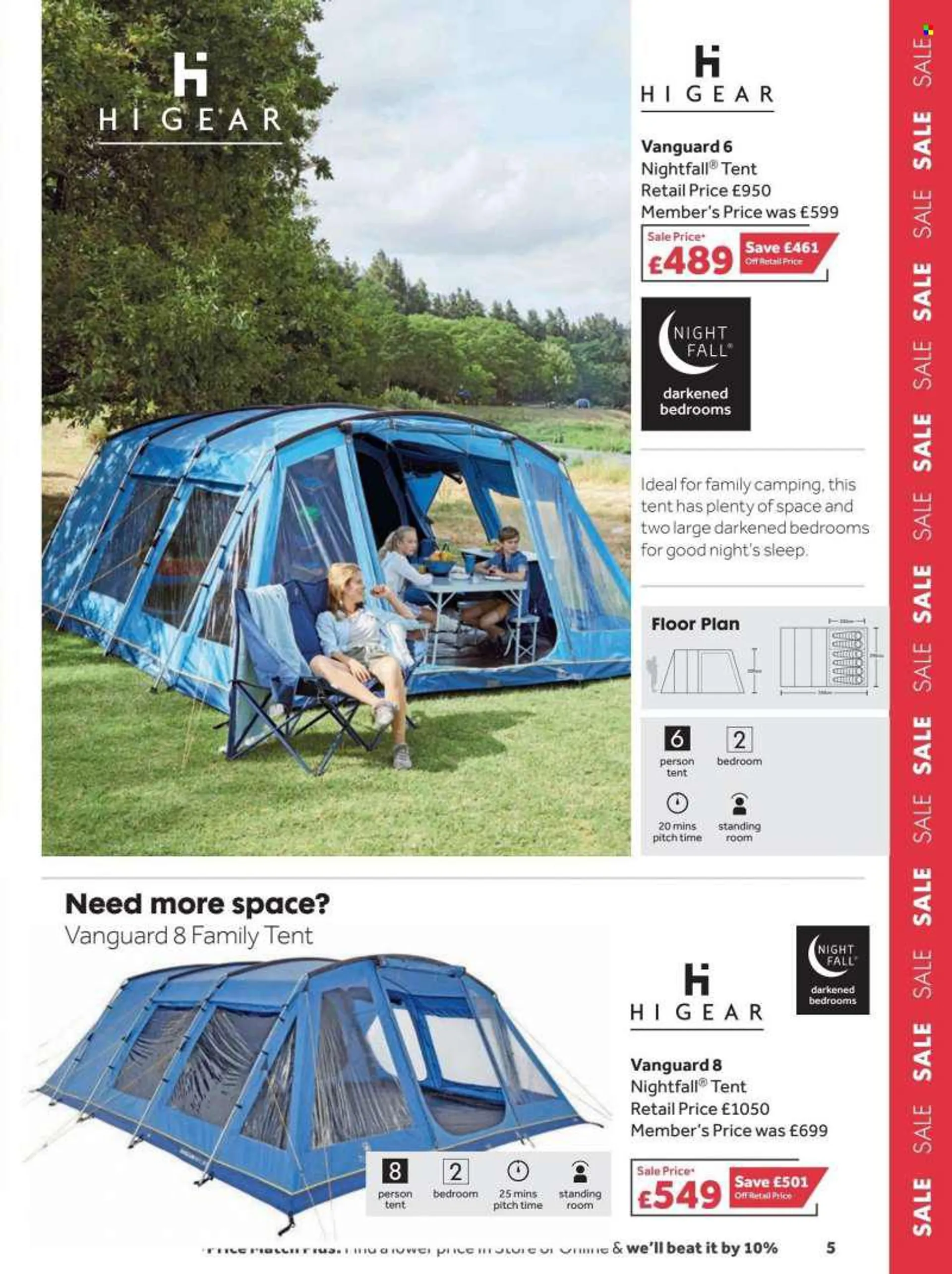 GO Outdoors offer  - 19.7.2022 - 22.8.2022 - Sales products - tent. Page 5.