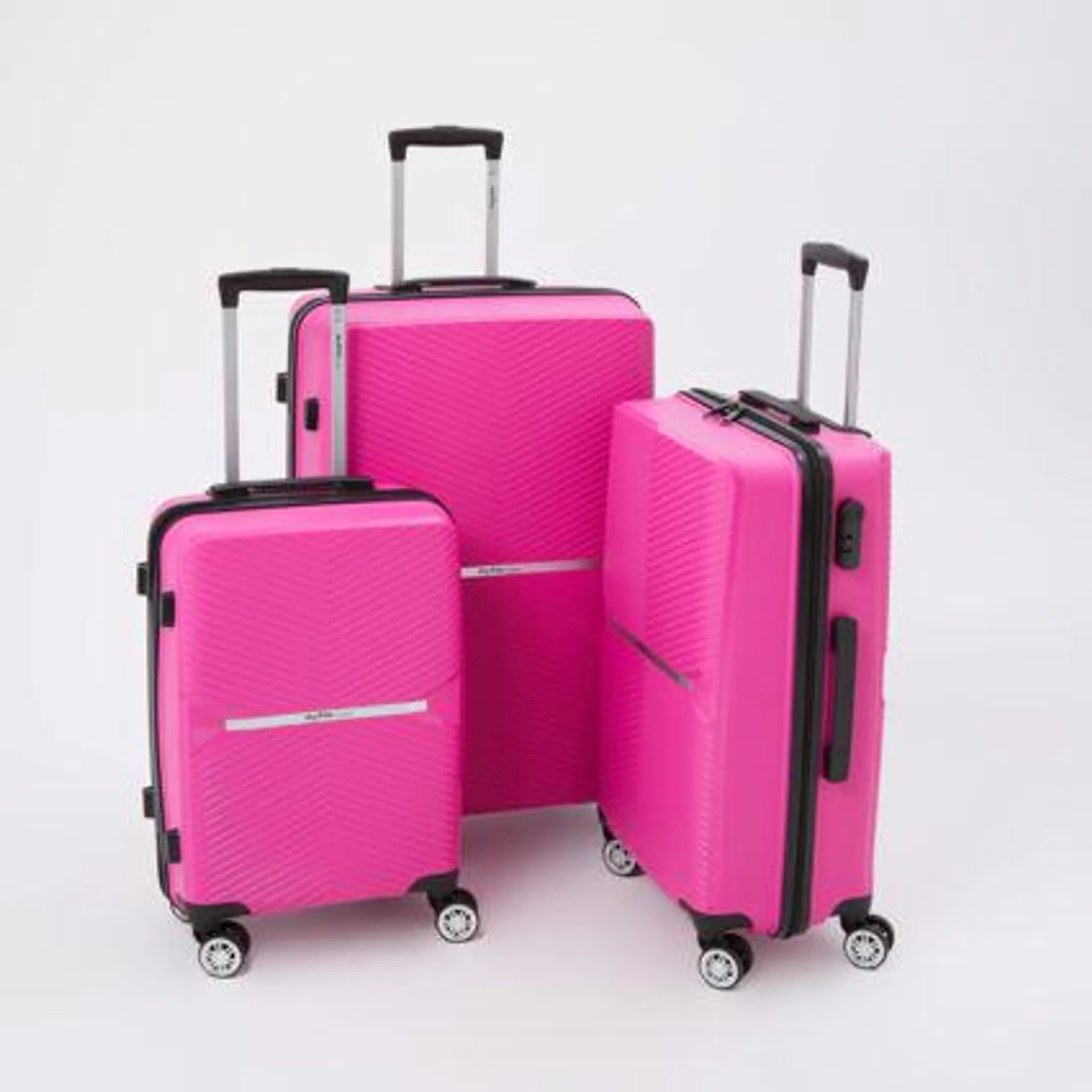 Fuchsia Plasma Hardshell Suitcases