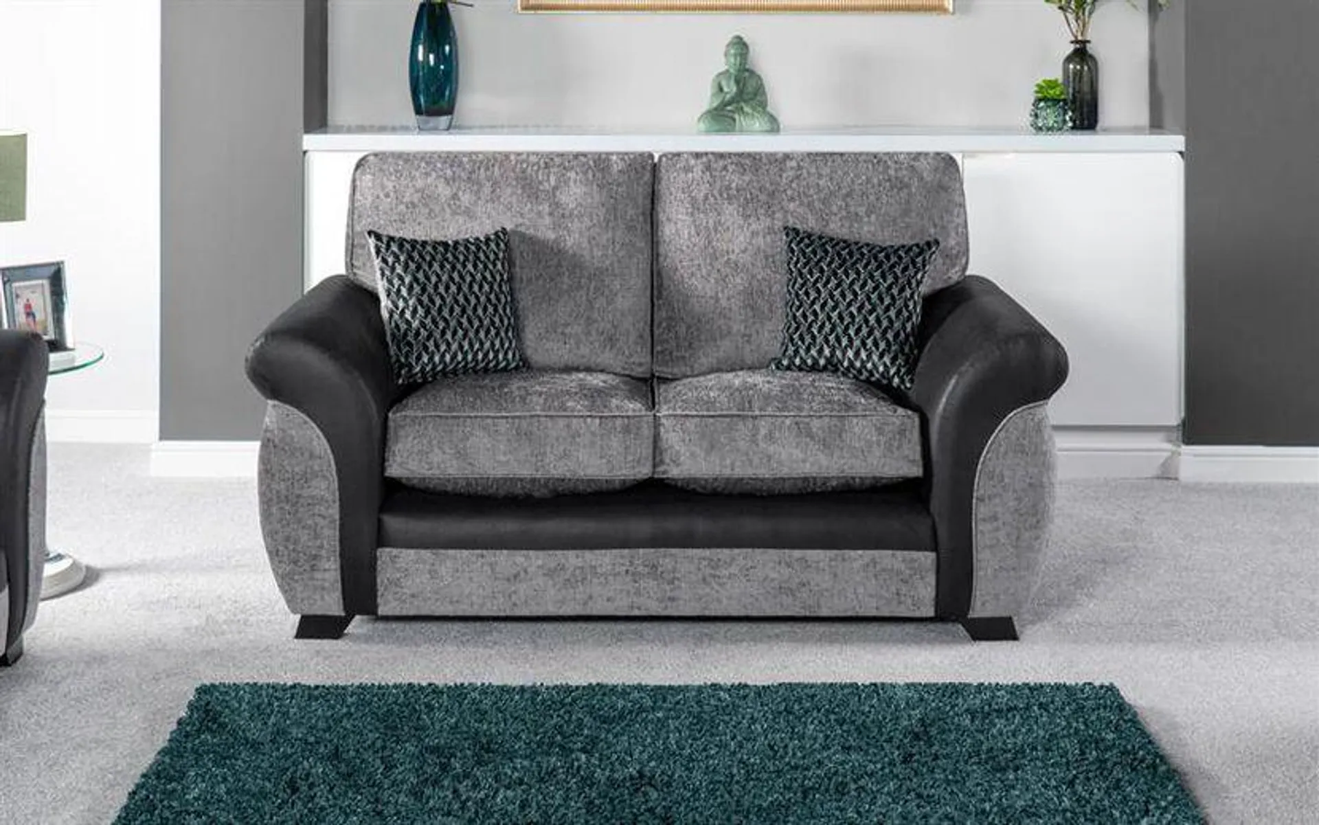 Kadie Fabric 2 Seater Standard Back Sofa