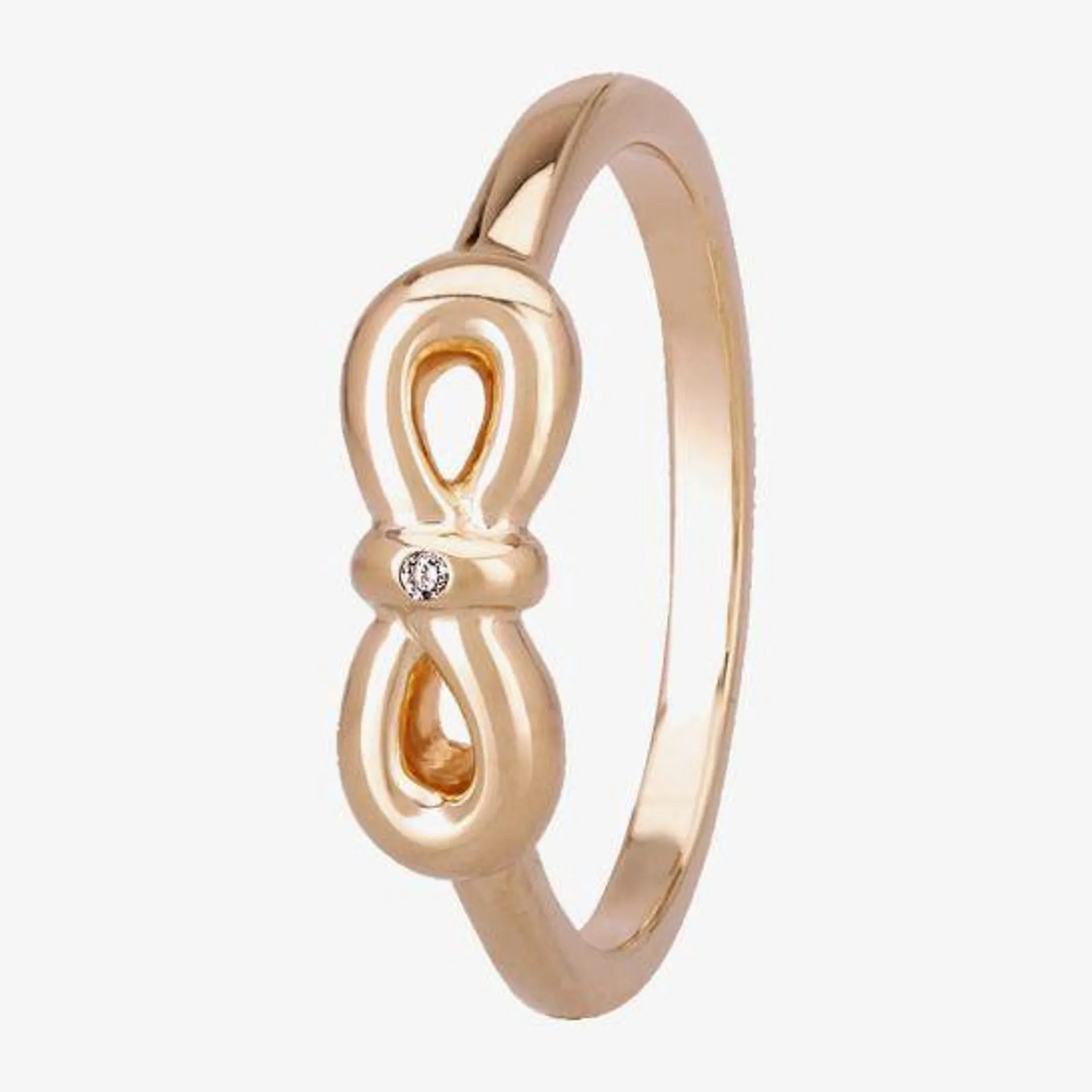Rose Infinity Bow Ring