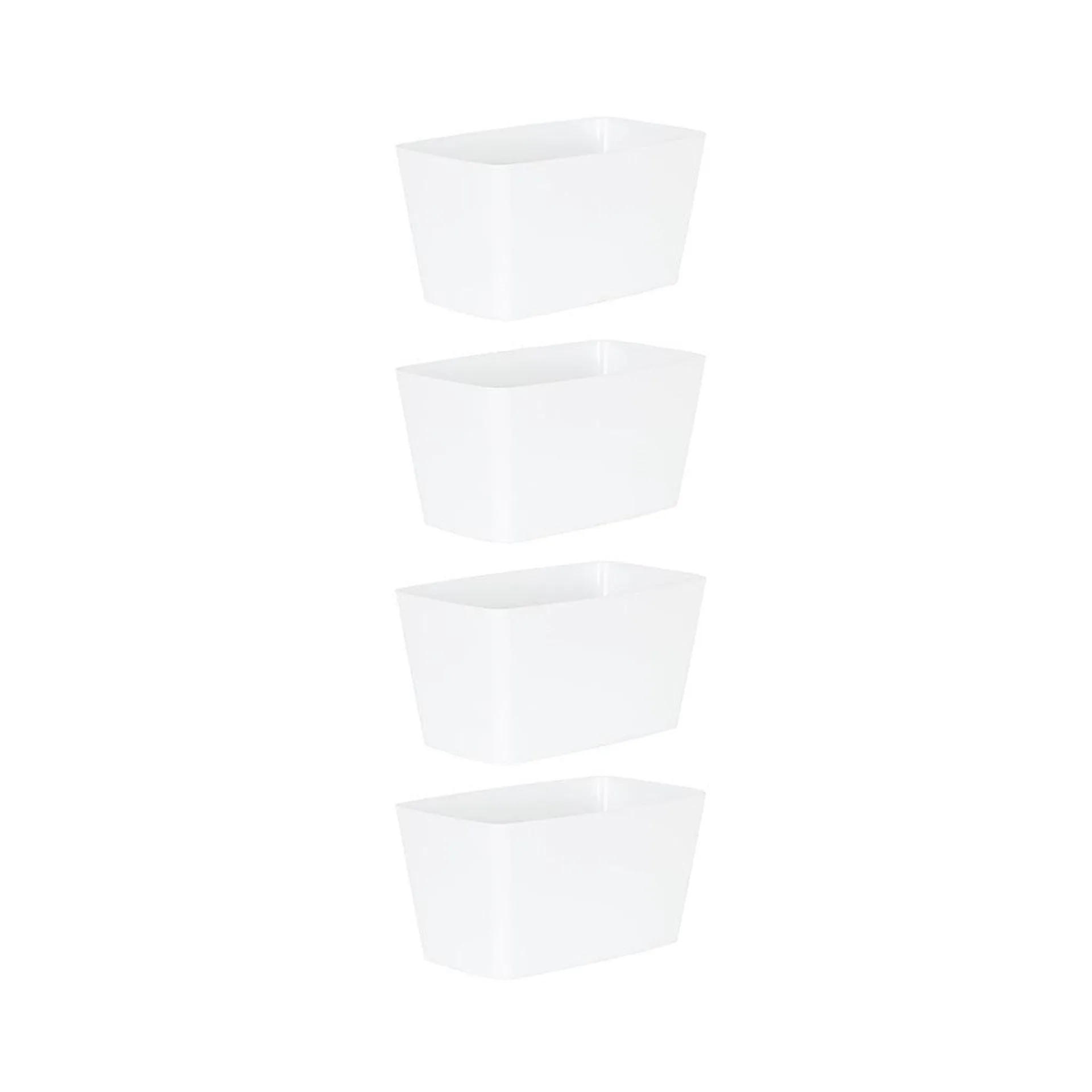 Studio 30cm Rectangular Trough Cover Ice White - Pack of 4