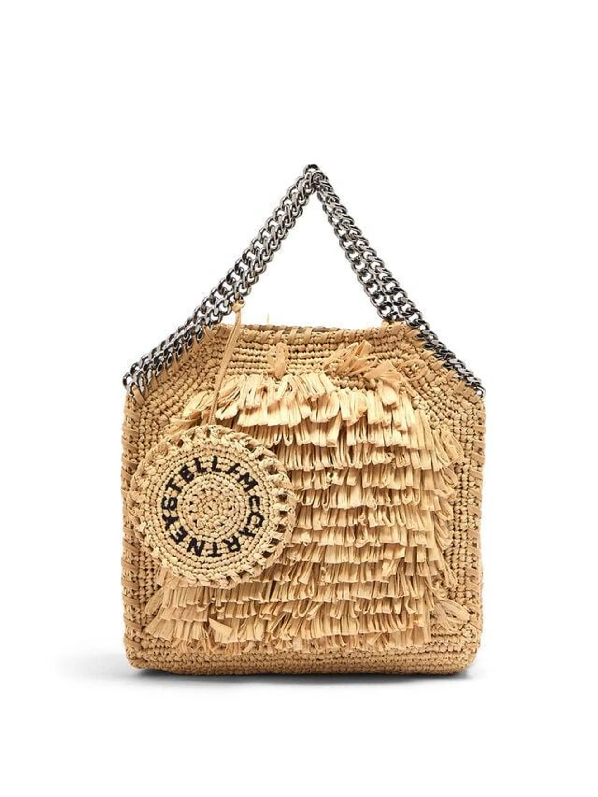 Falabella Eco Raffia Tiny Tote Bag