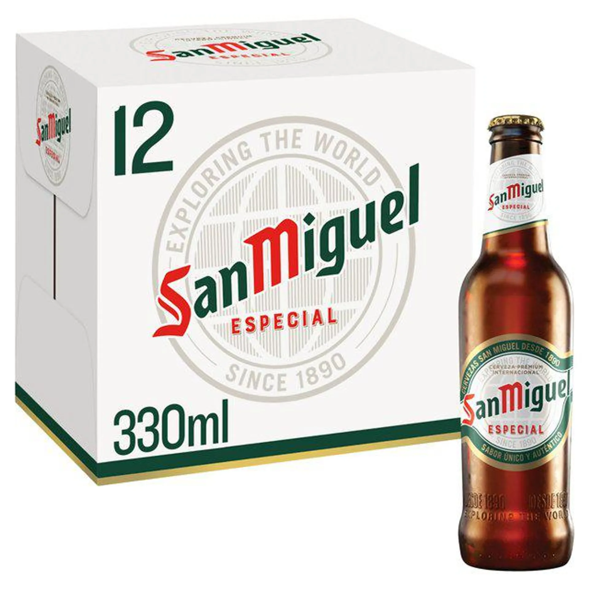 San Miguel Premium Lager Beer Bottles 12 x 330ml