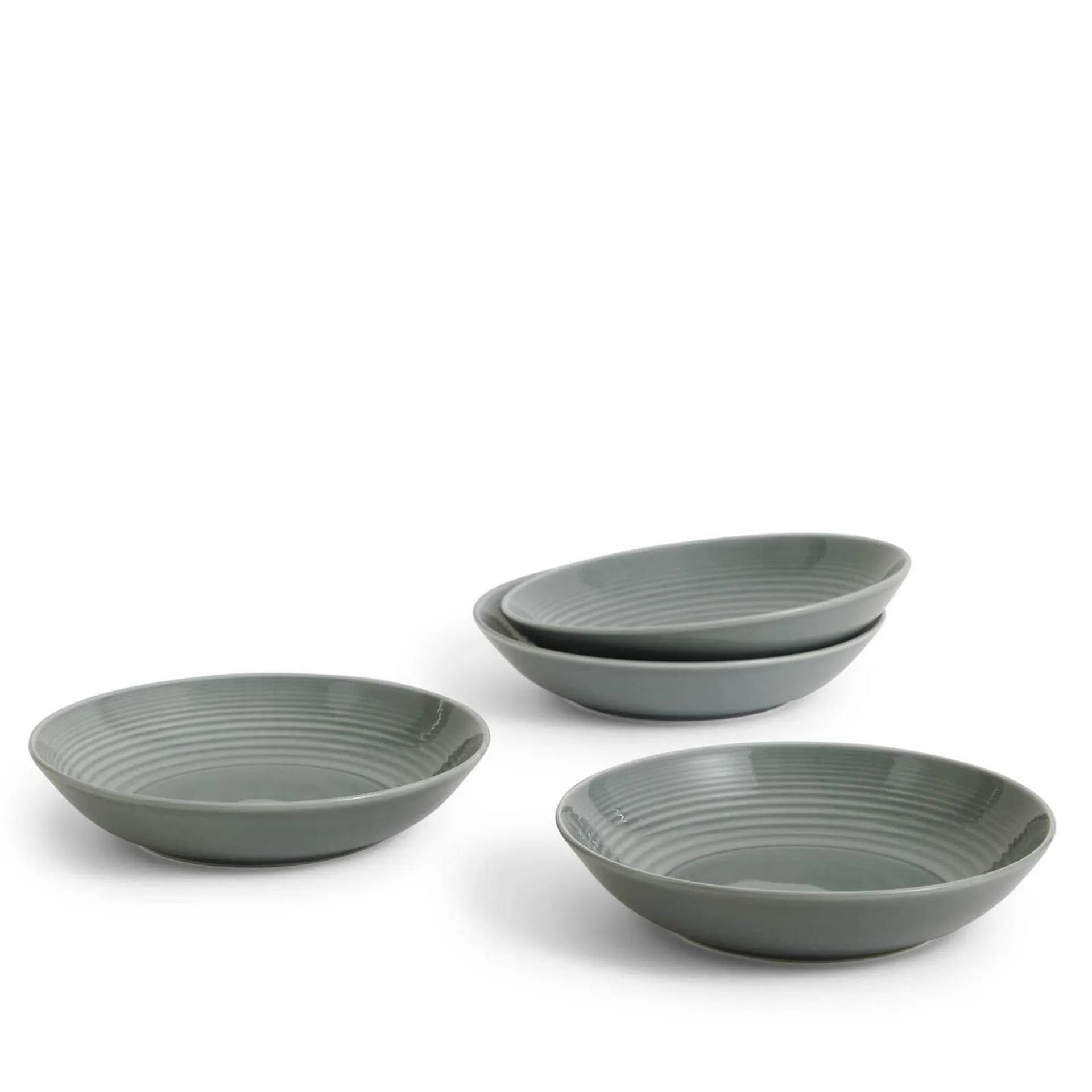 Dark Grey Pasta Bowls (Set of 4)