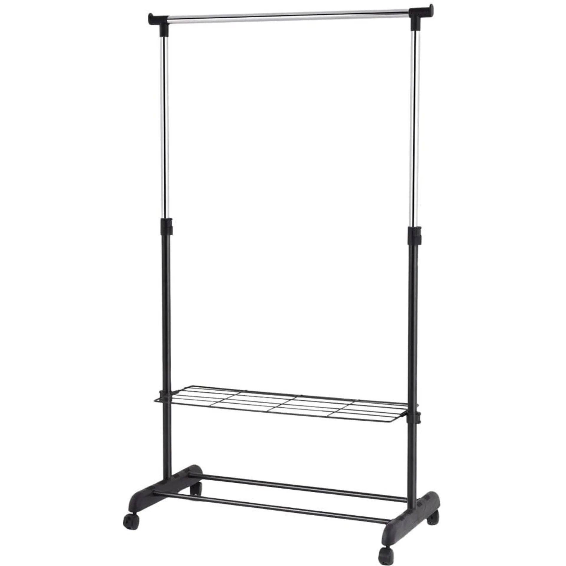 Costway Black Garment and Shoe Rack