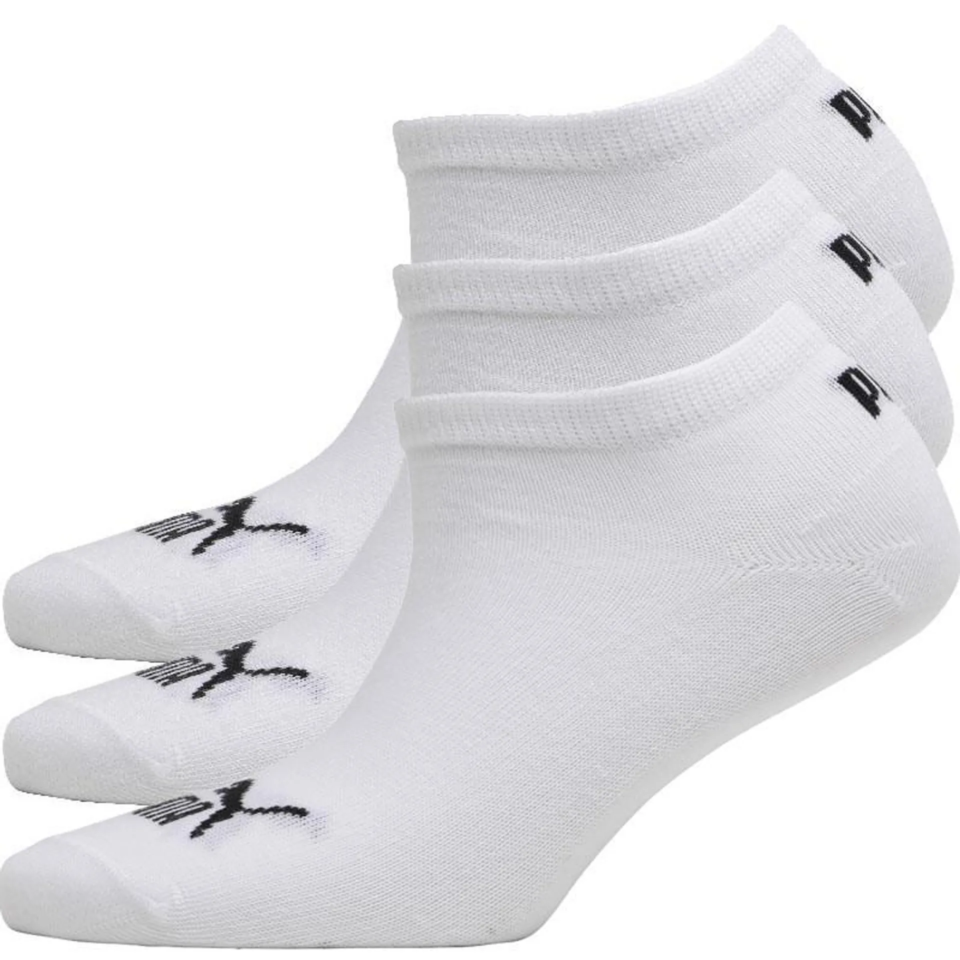 Puma Junior Boys Three Pack No Show Socks White