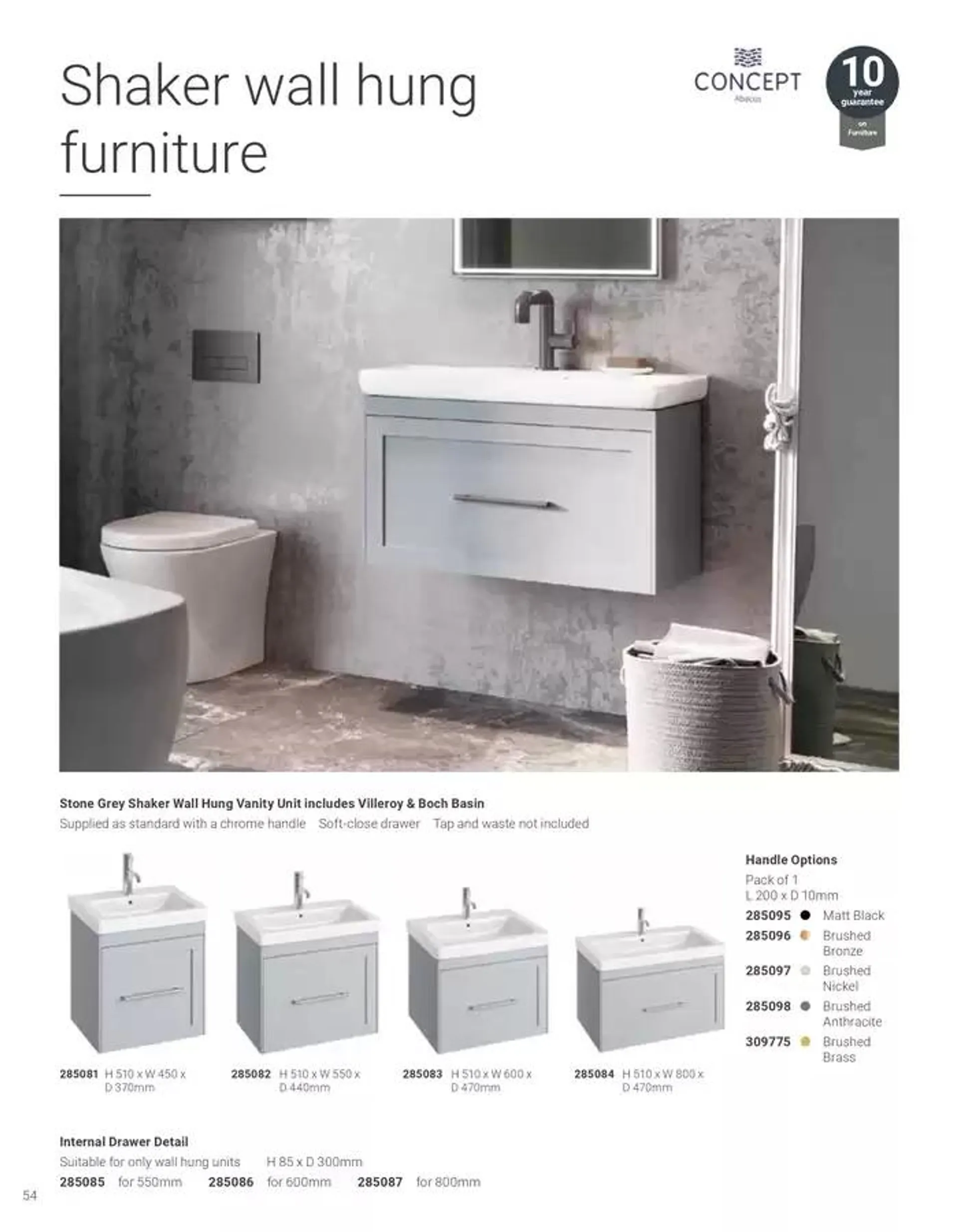 Wickes Bespoke Bathrooms brochure from 5 November to 31 December 2024 - Catalogue Page 54