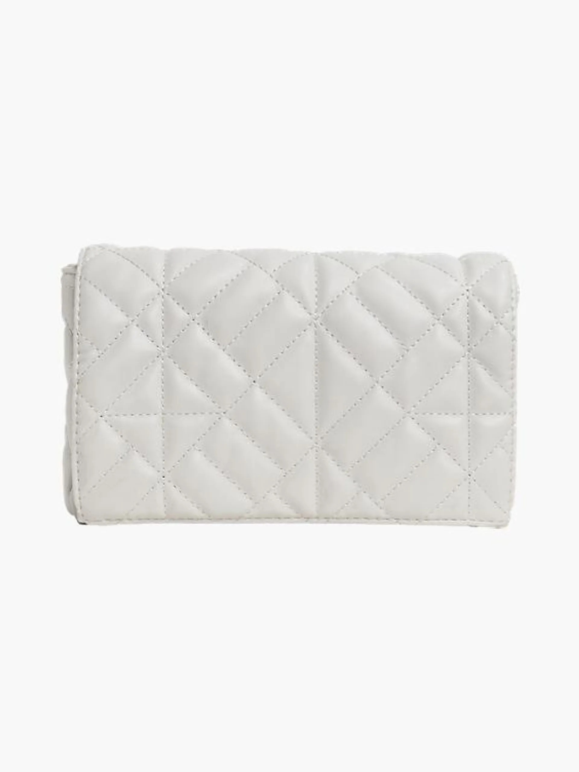 Beige Quilted Chain Bag