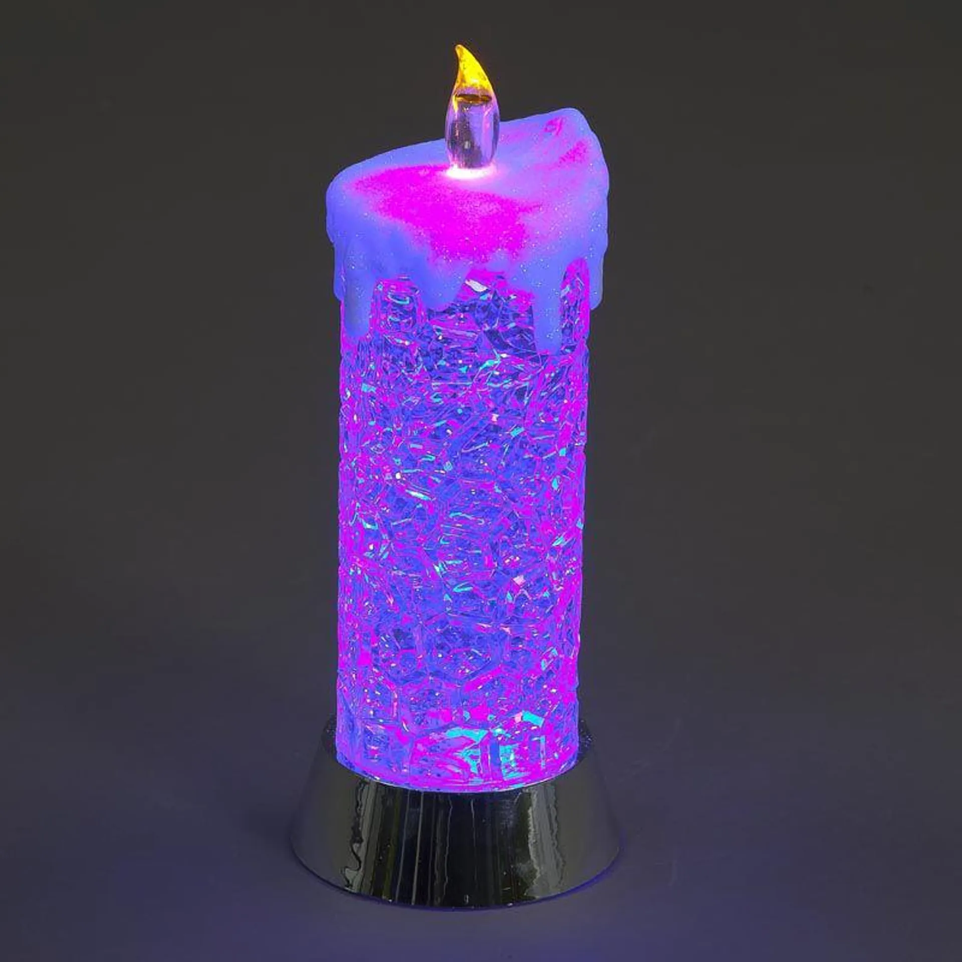 Battery Operated Water Candle with RGB and Warm White LED