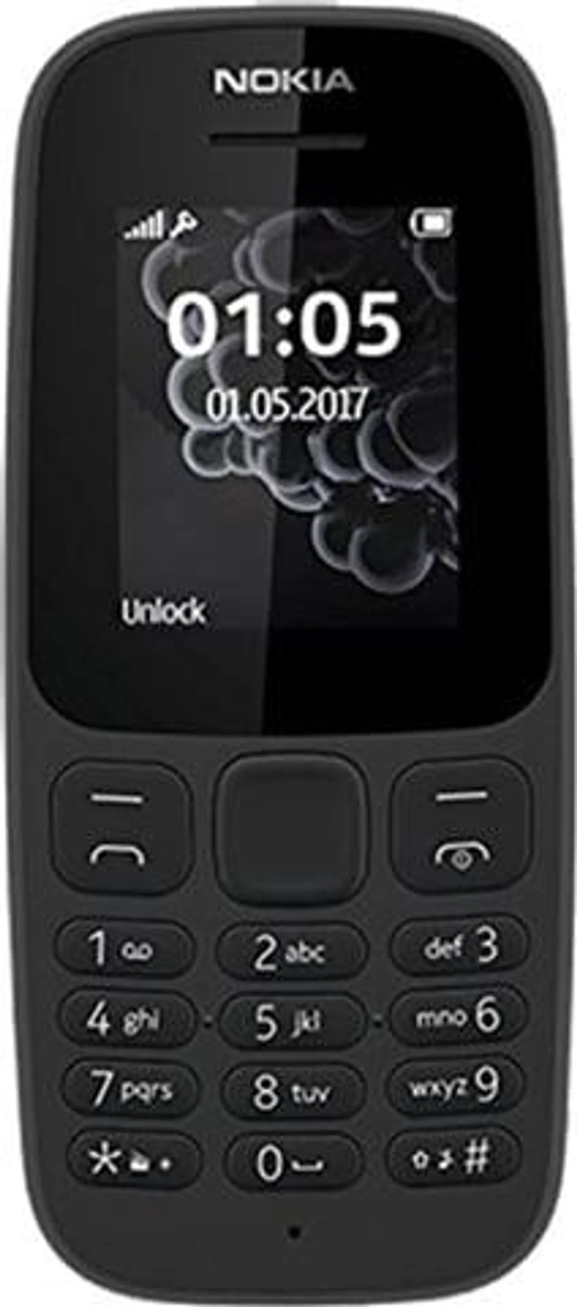 Nokia 105 (2017) Black, Unlocked B
