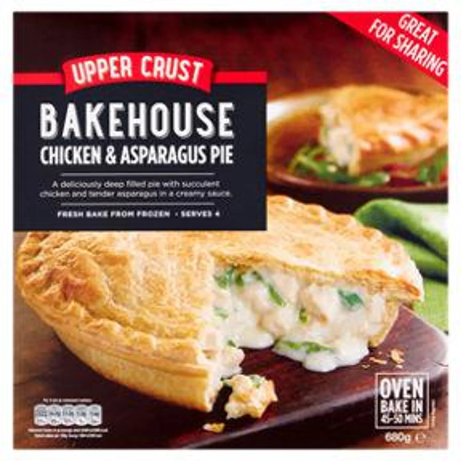 Upper Crust Chicken & Asparagus Pie
