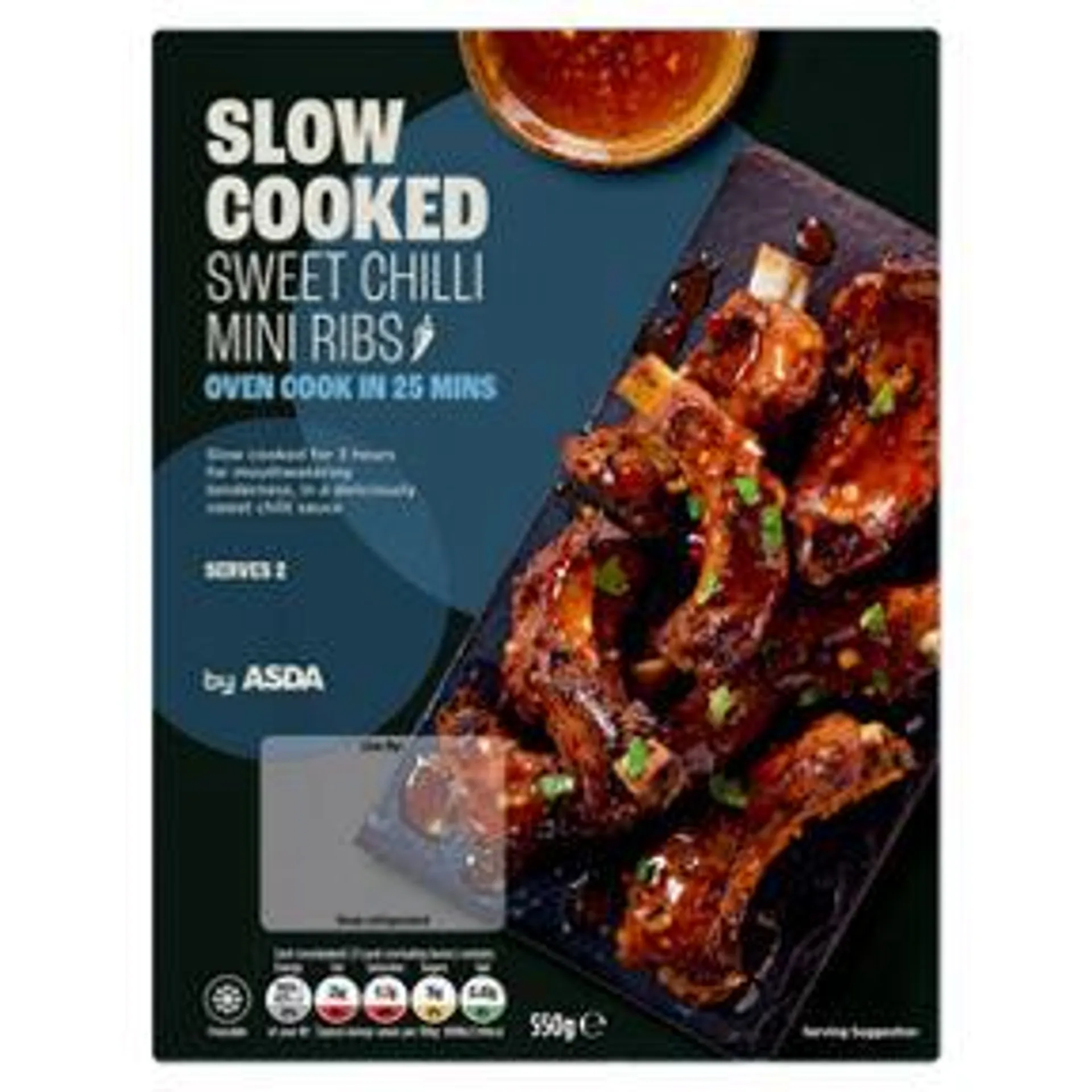 ASDA Slow Cooked Sweet Chilli Mini Ribs 550g