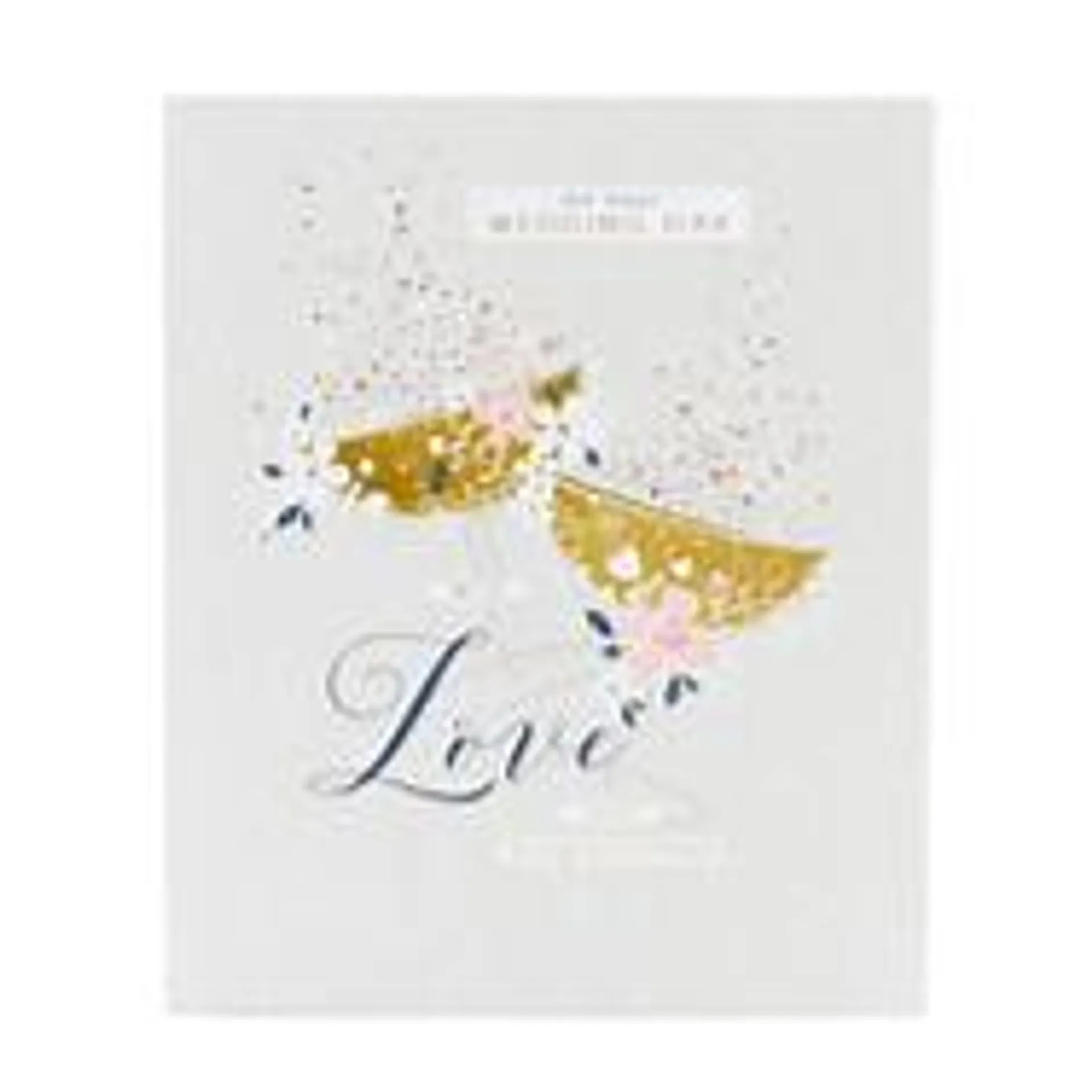 George Home Sparkling Champagne Glasses Wedding Card