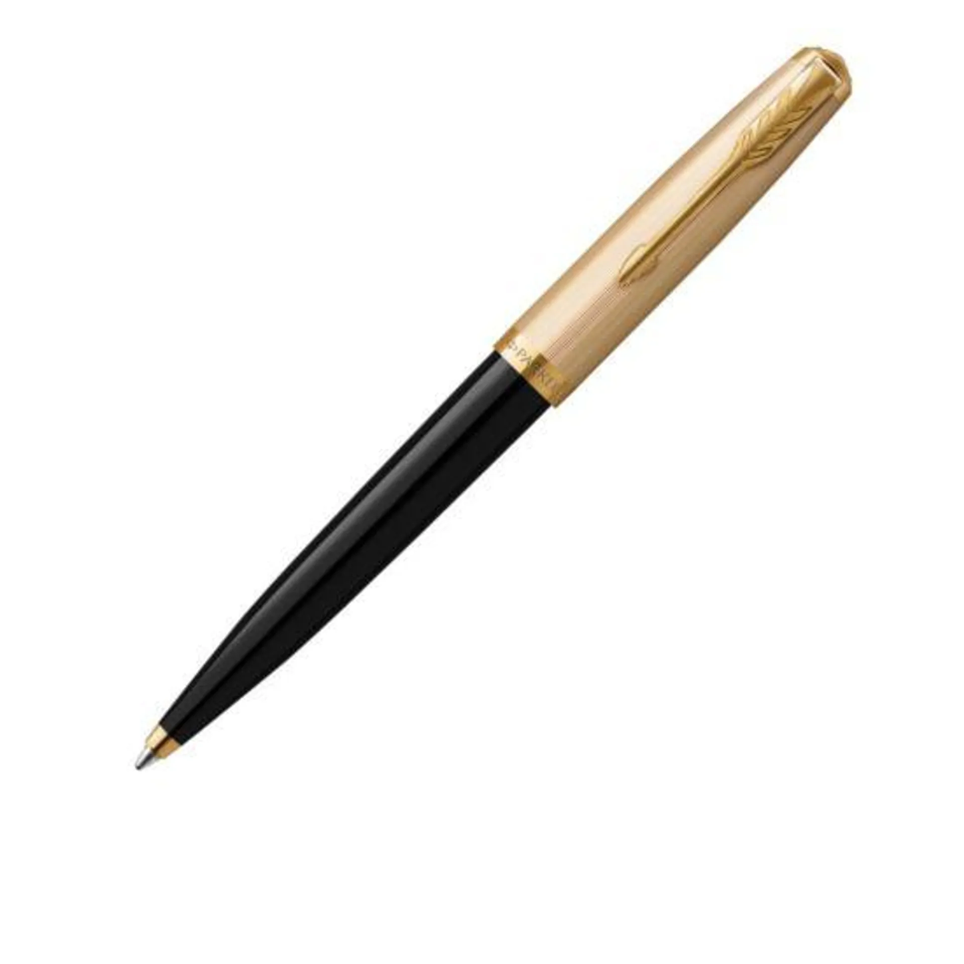 Parker 51 Ballpoint Pen Deluxe 18k Gold Trim Medium
