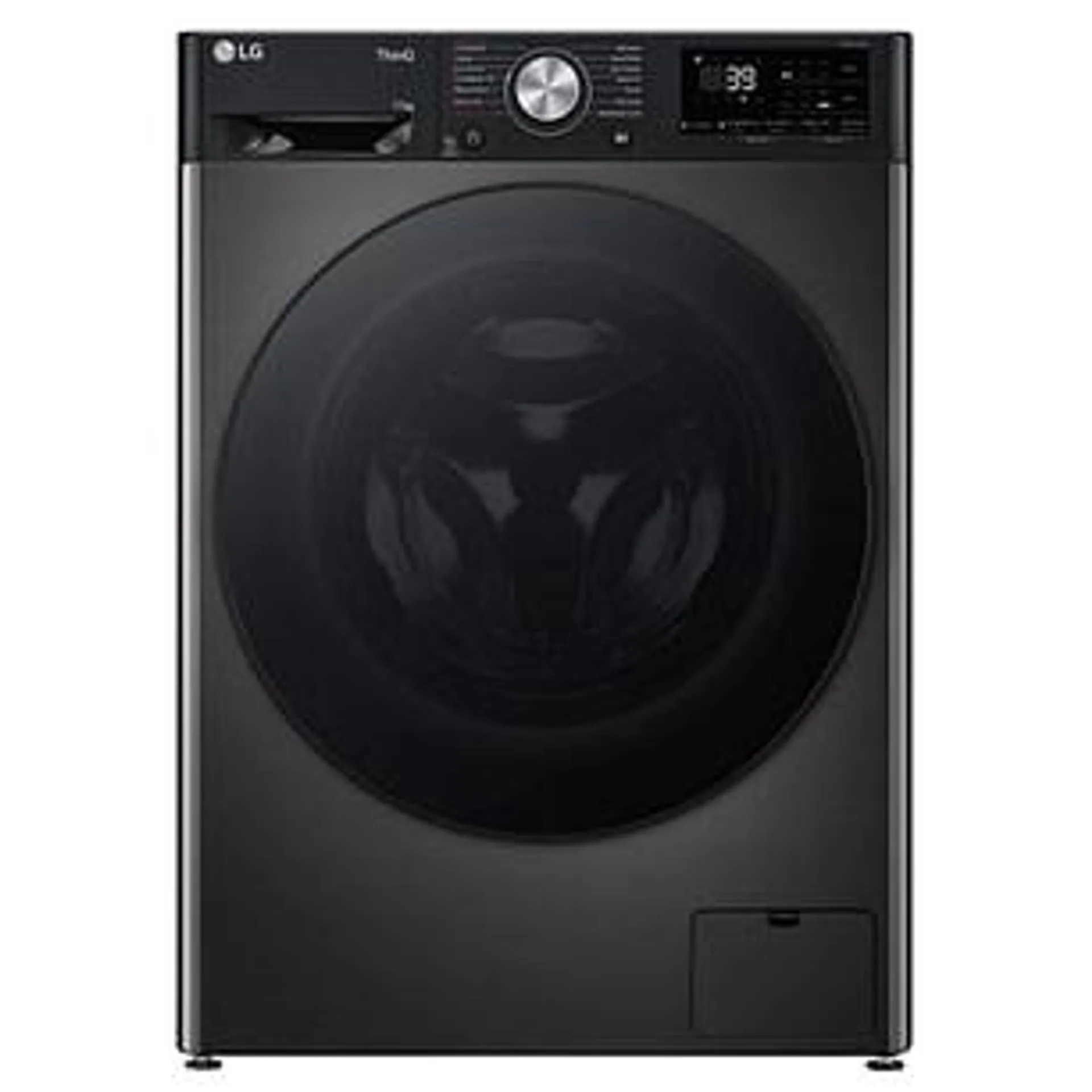 LG F4Y711BBTN1 11kg TurboWash Steam Washing Machine – BLACK STEEL