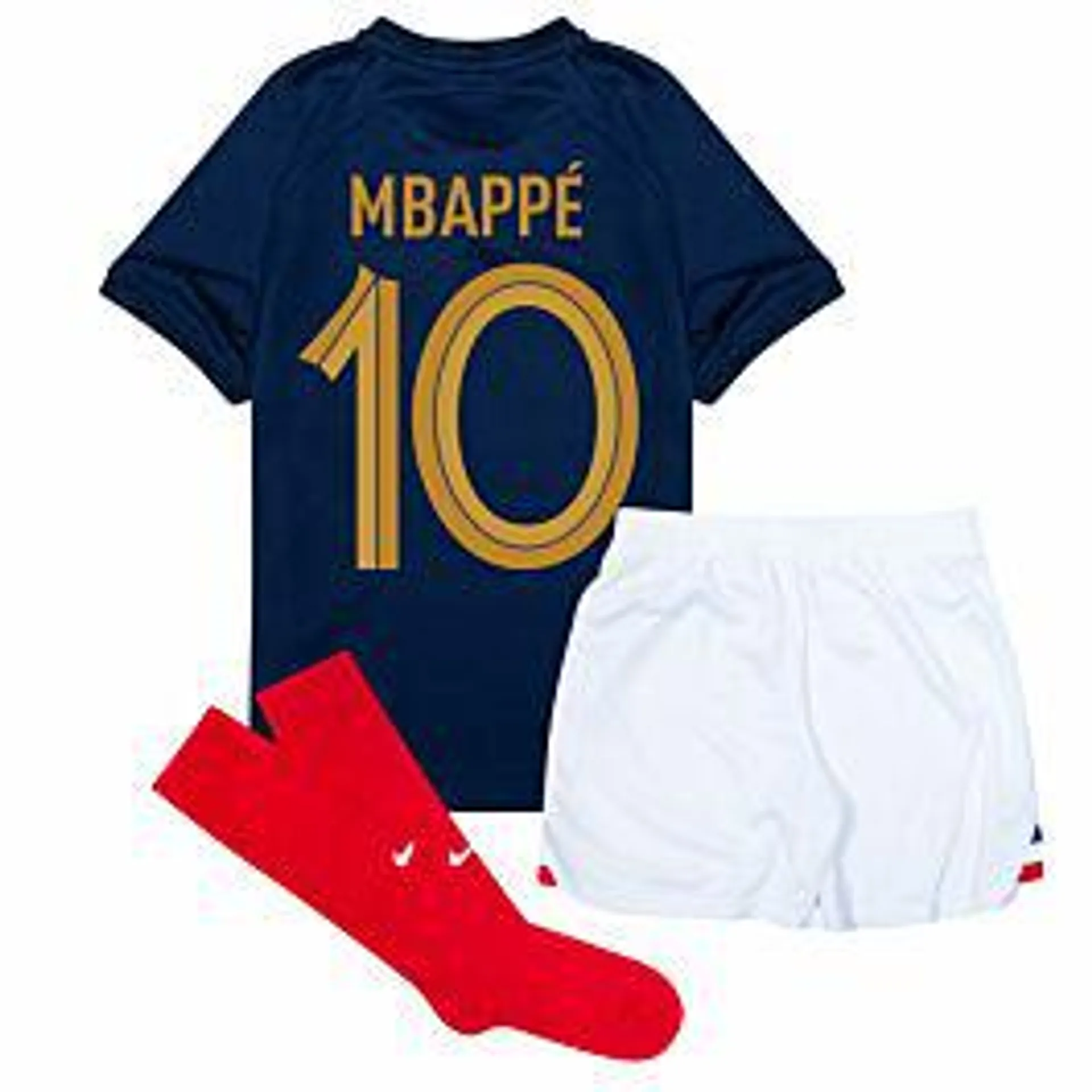 Nike France Home Mbappe 10 Mini Kit 2022-2023 (Fan Style Printing)