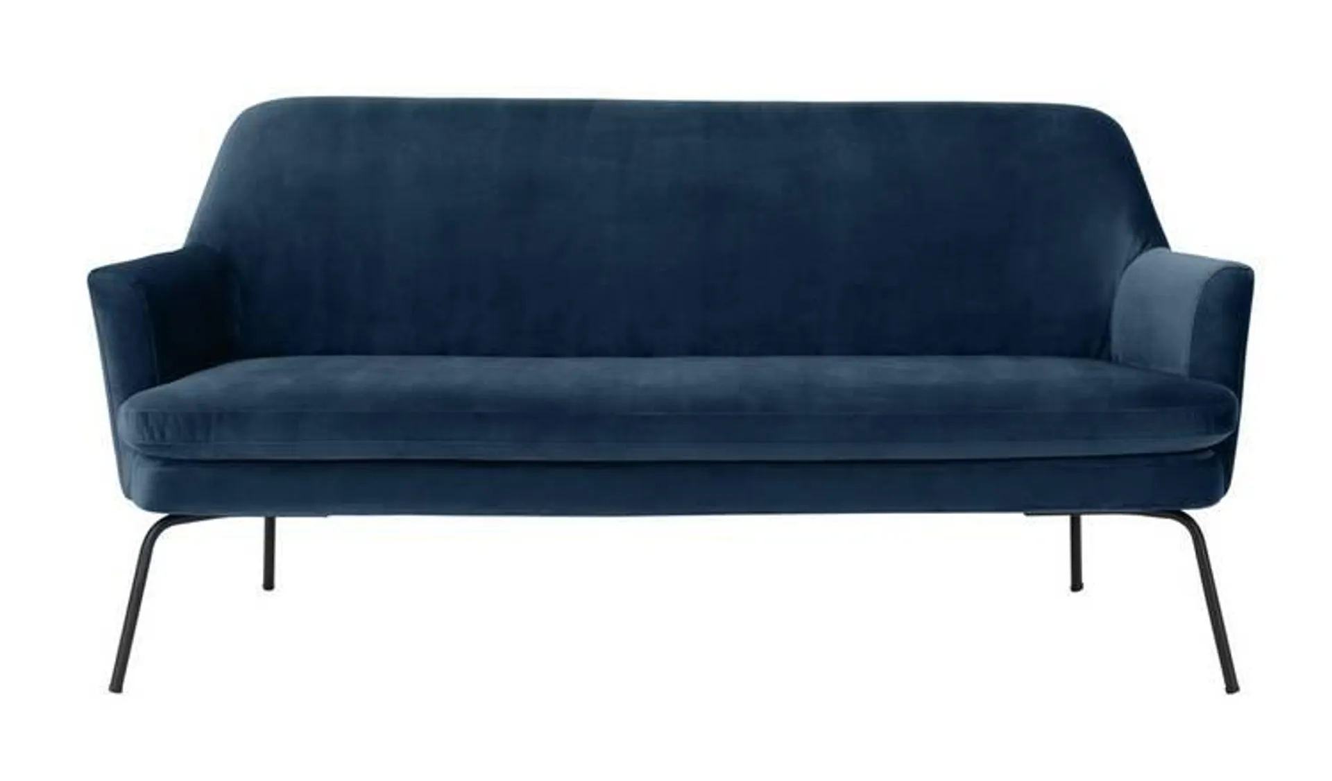 Habitat Celine Velvet 2 Seater Sofa - Navy Blue