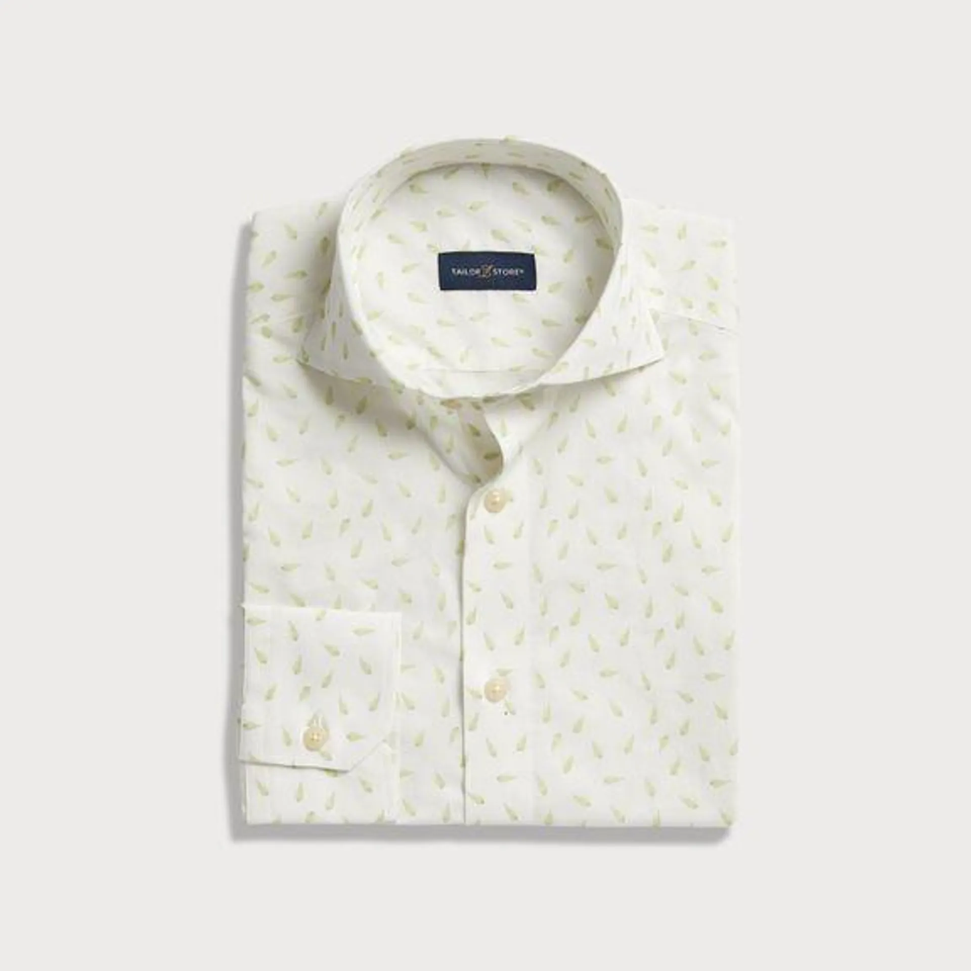 Poplin shirt with pear print