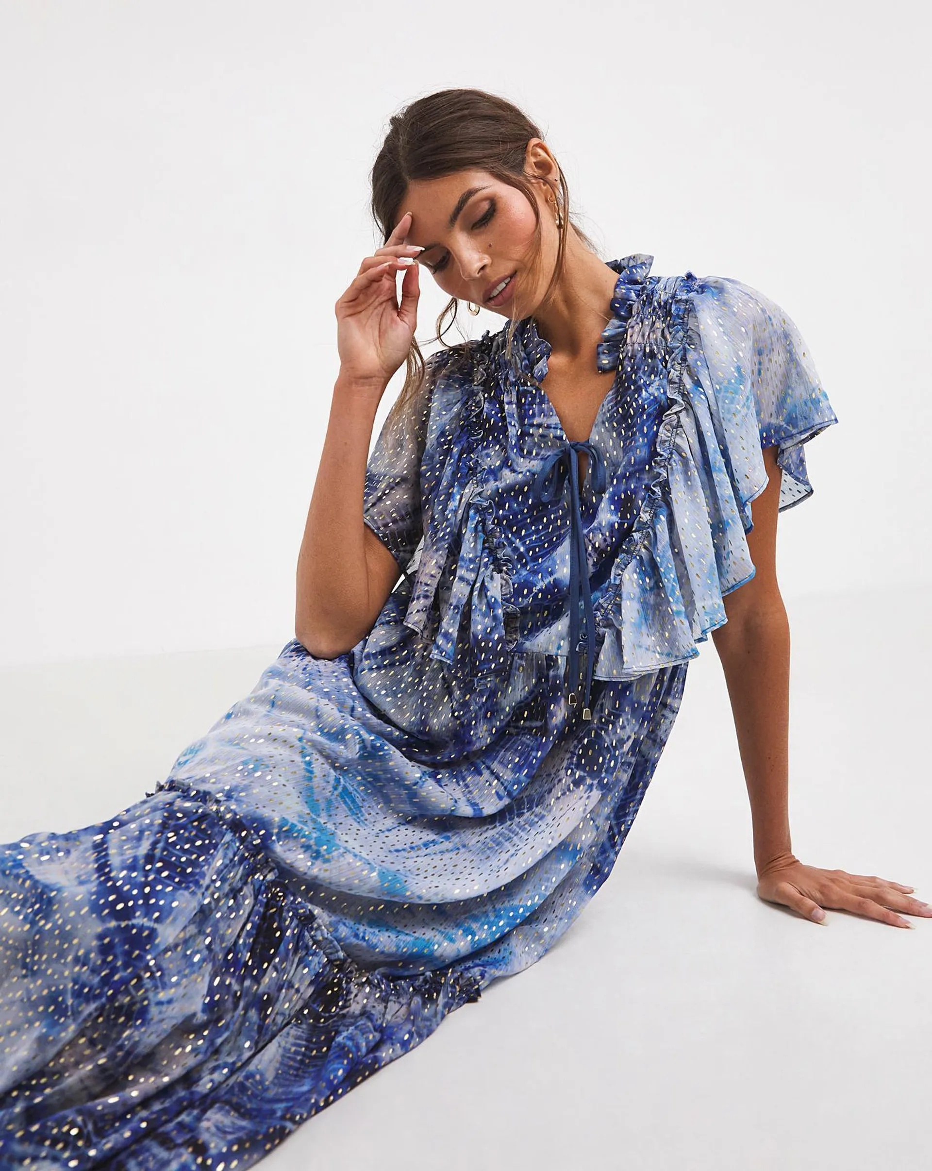 Jo by Joanna Hope Tie Dye Print Dress