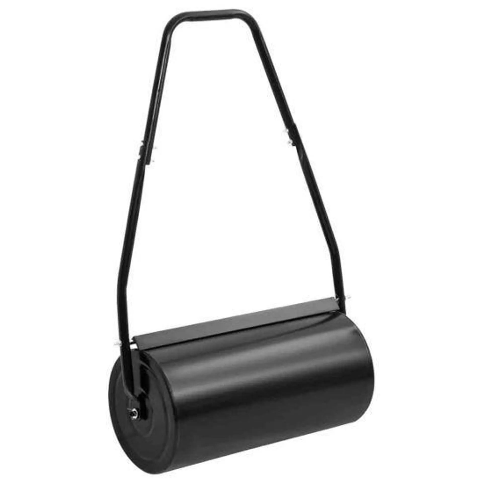 vidaXL Garden Lawn Roller with Handle Black 42 L Iron/Steel