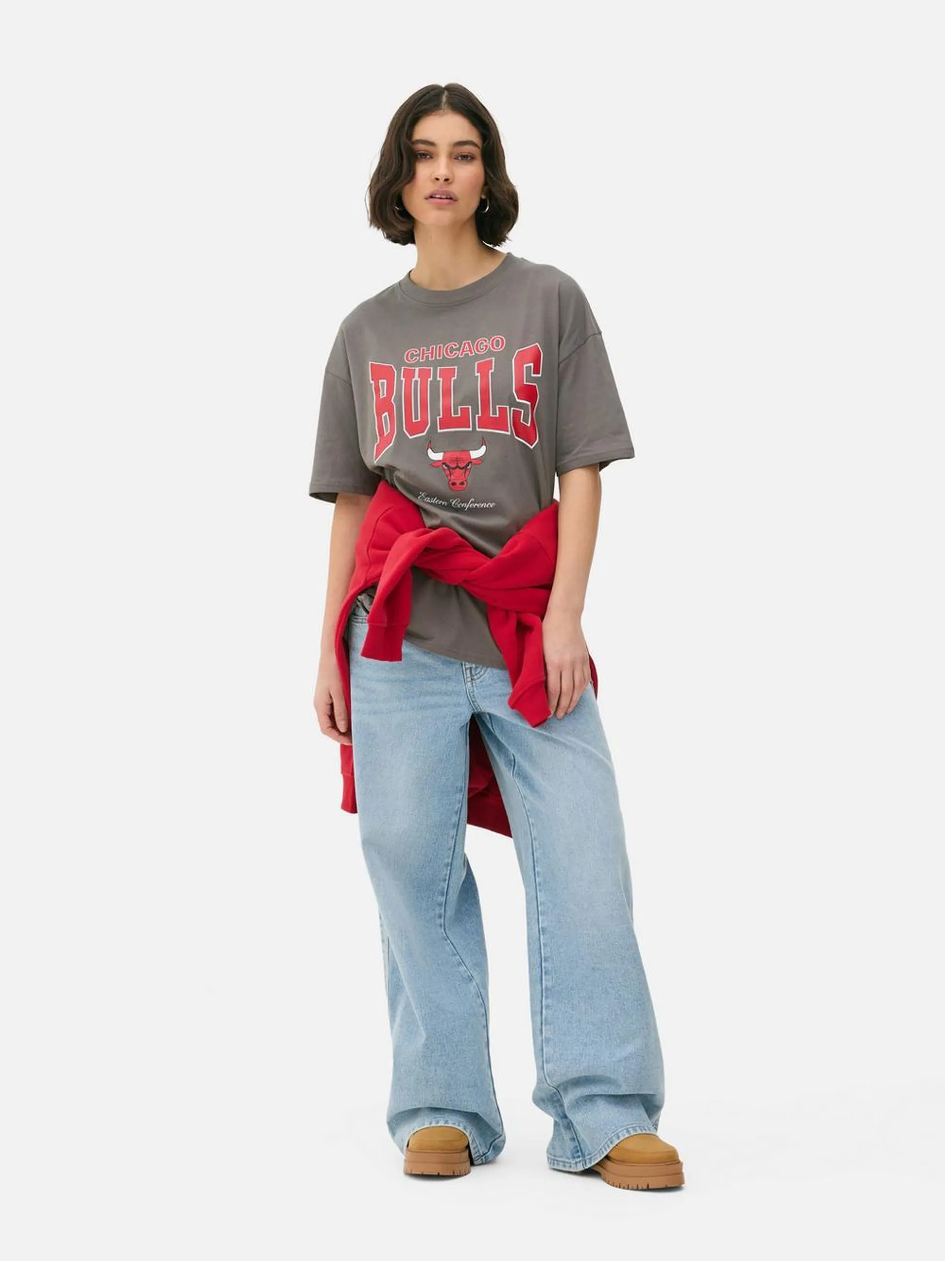 T-shirt oversize à logo NBA Chicago Bulls