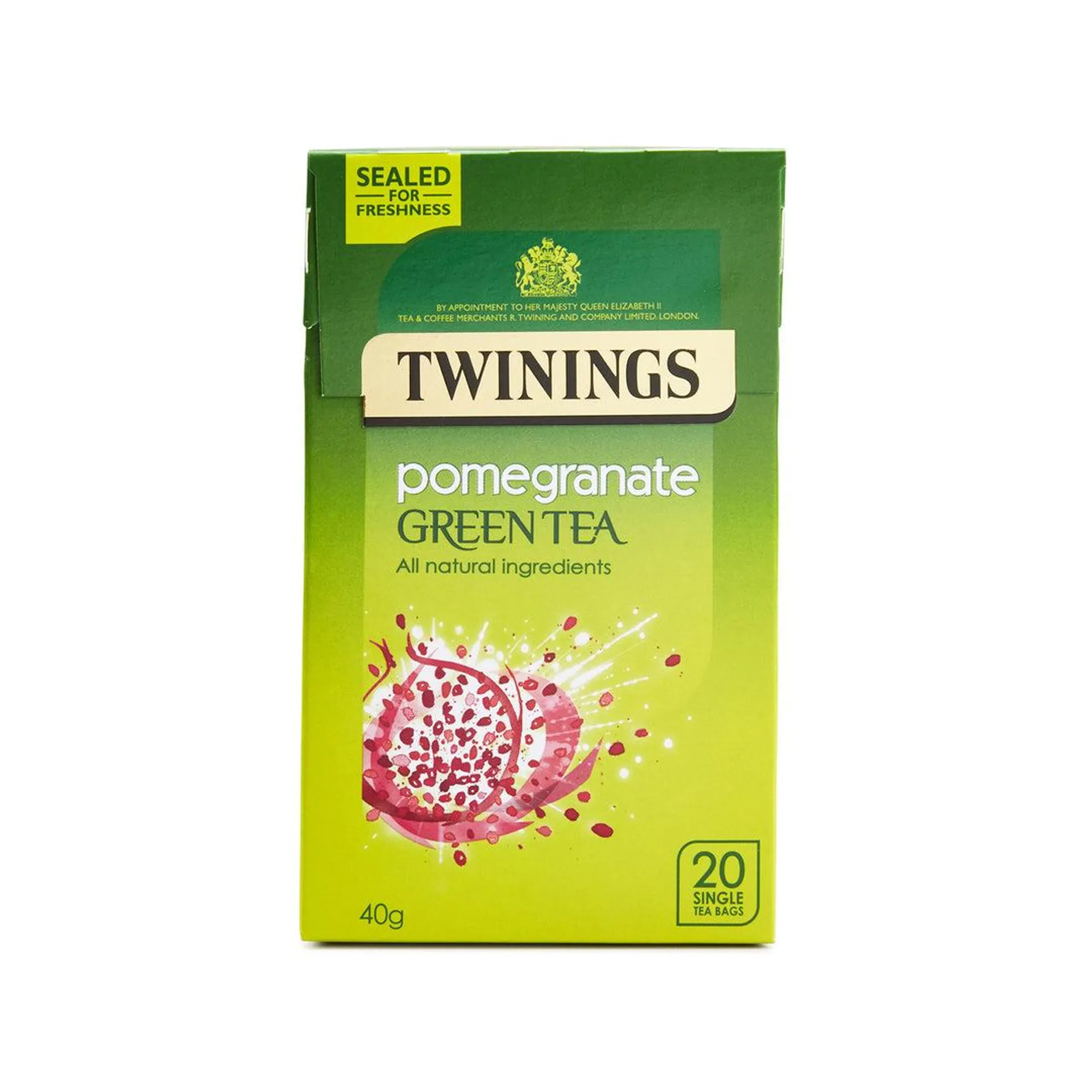 Green Tea & Pomegranate 20 Tea Bags