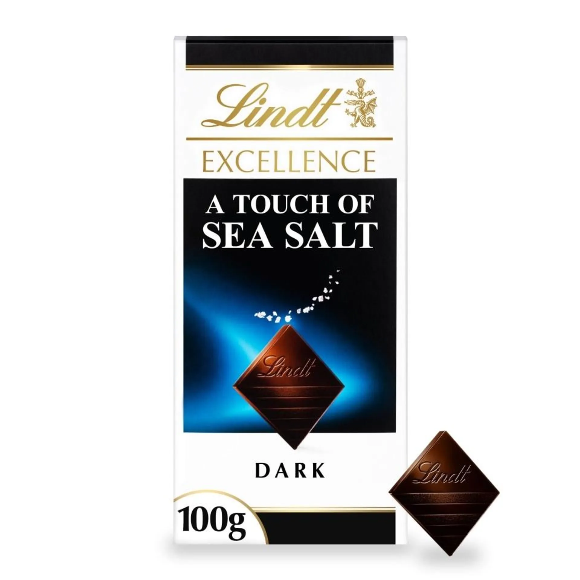 Lindt Excellence Touch Of Sea Salt Chocolate Bar 100G