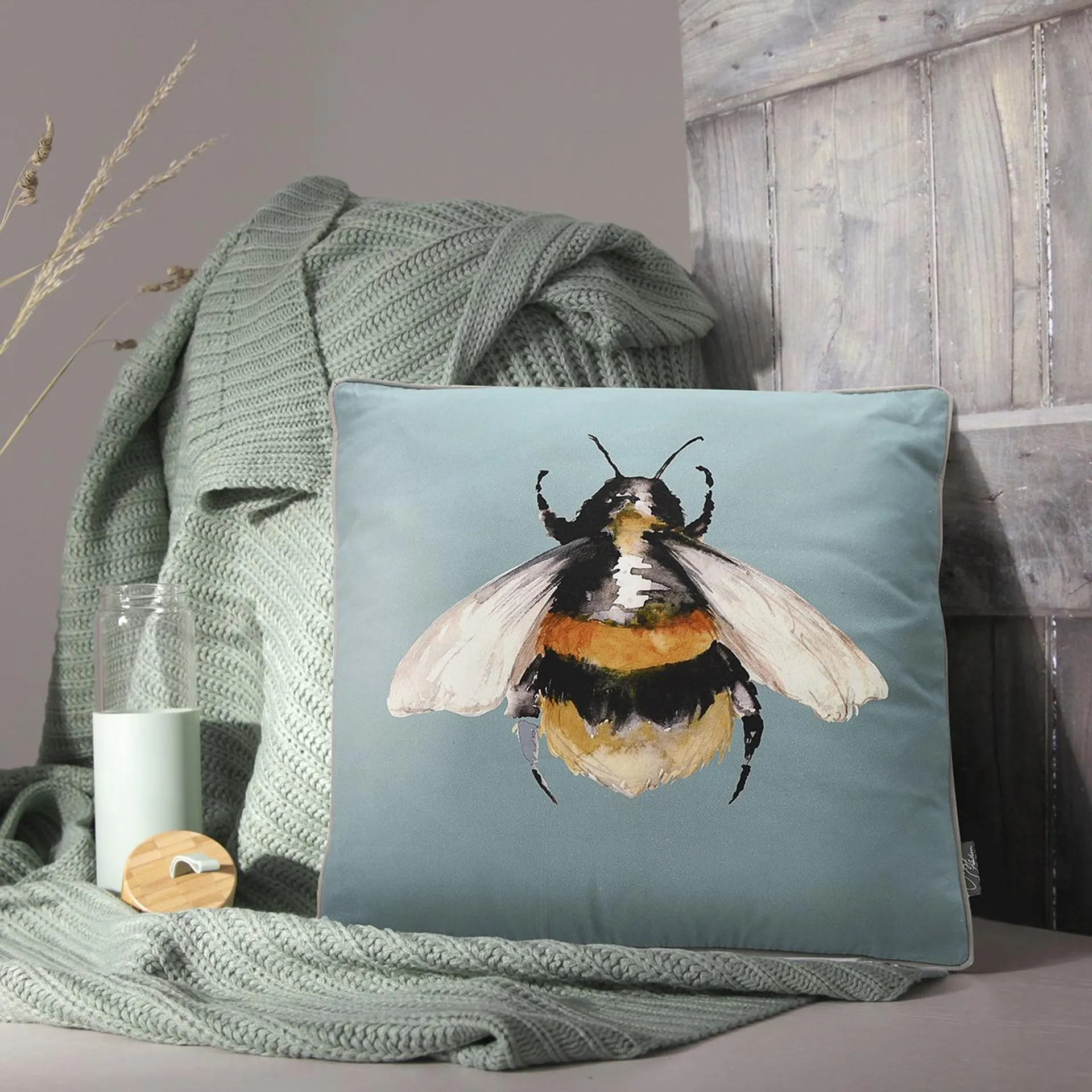 Meg Hawkins Bee Cushion