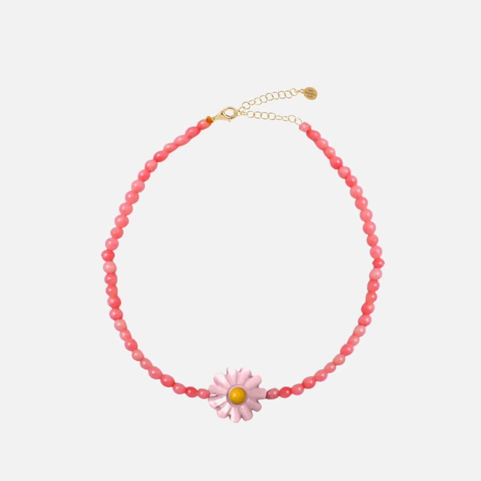 Hermina Athens Margherita Pink Coral and Mother of Pelarl Bracelet