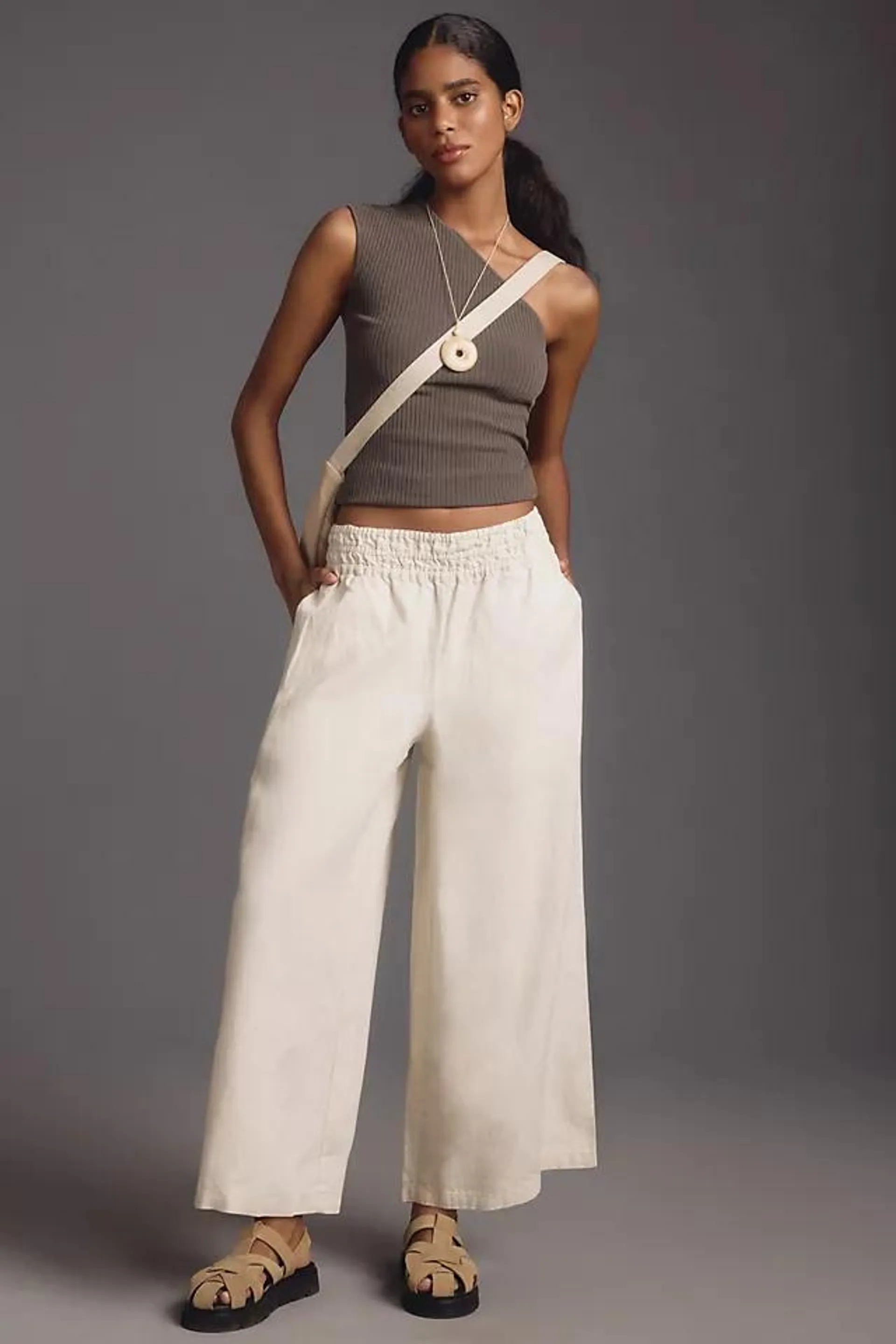 The Somerset Pull-On Linen Trousers