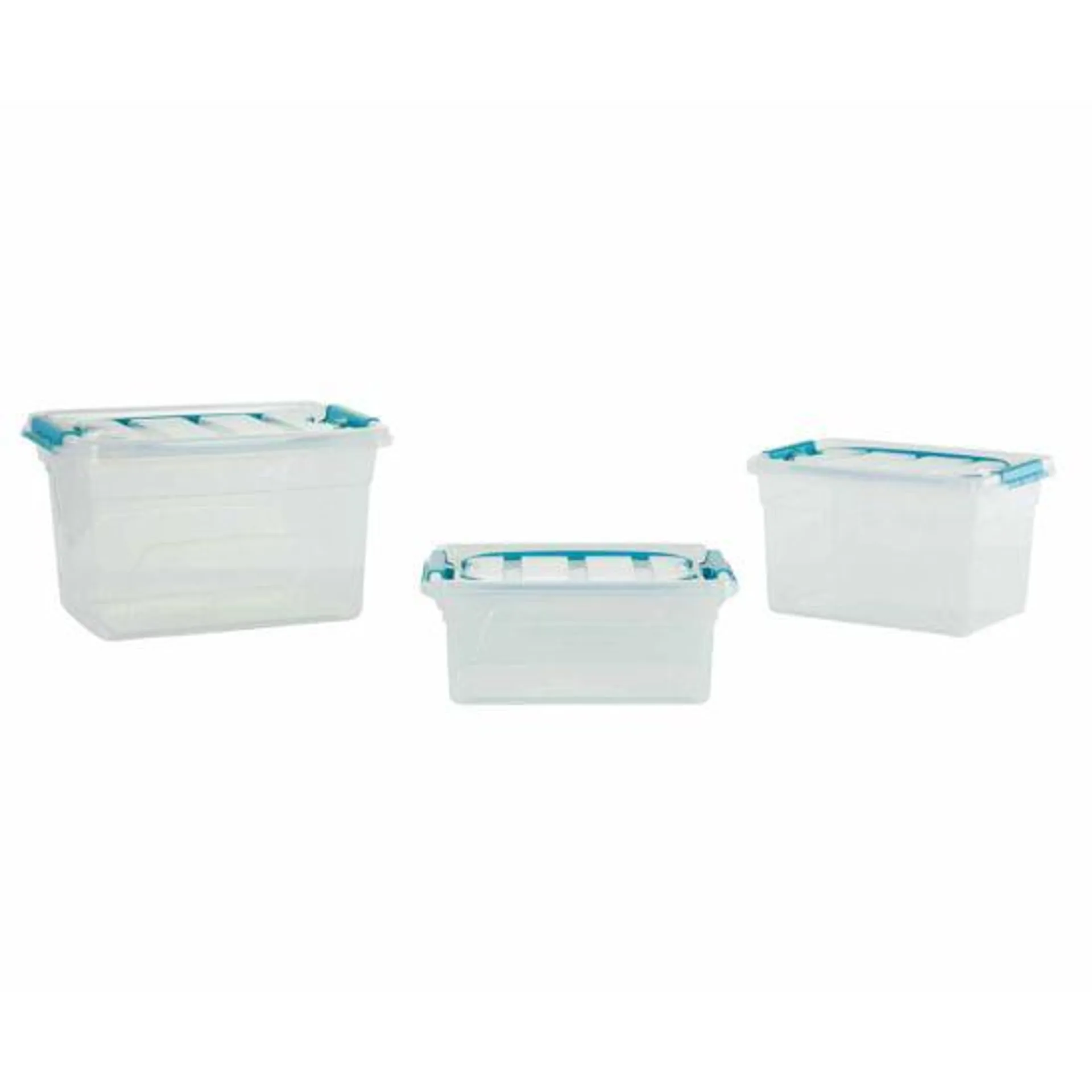 Whitefurze Carry Box with Handles Pack of 3 5L / 7L / 13L