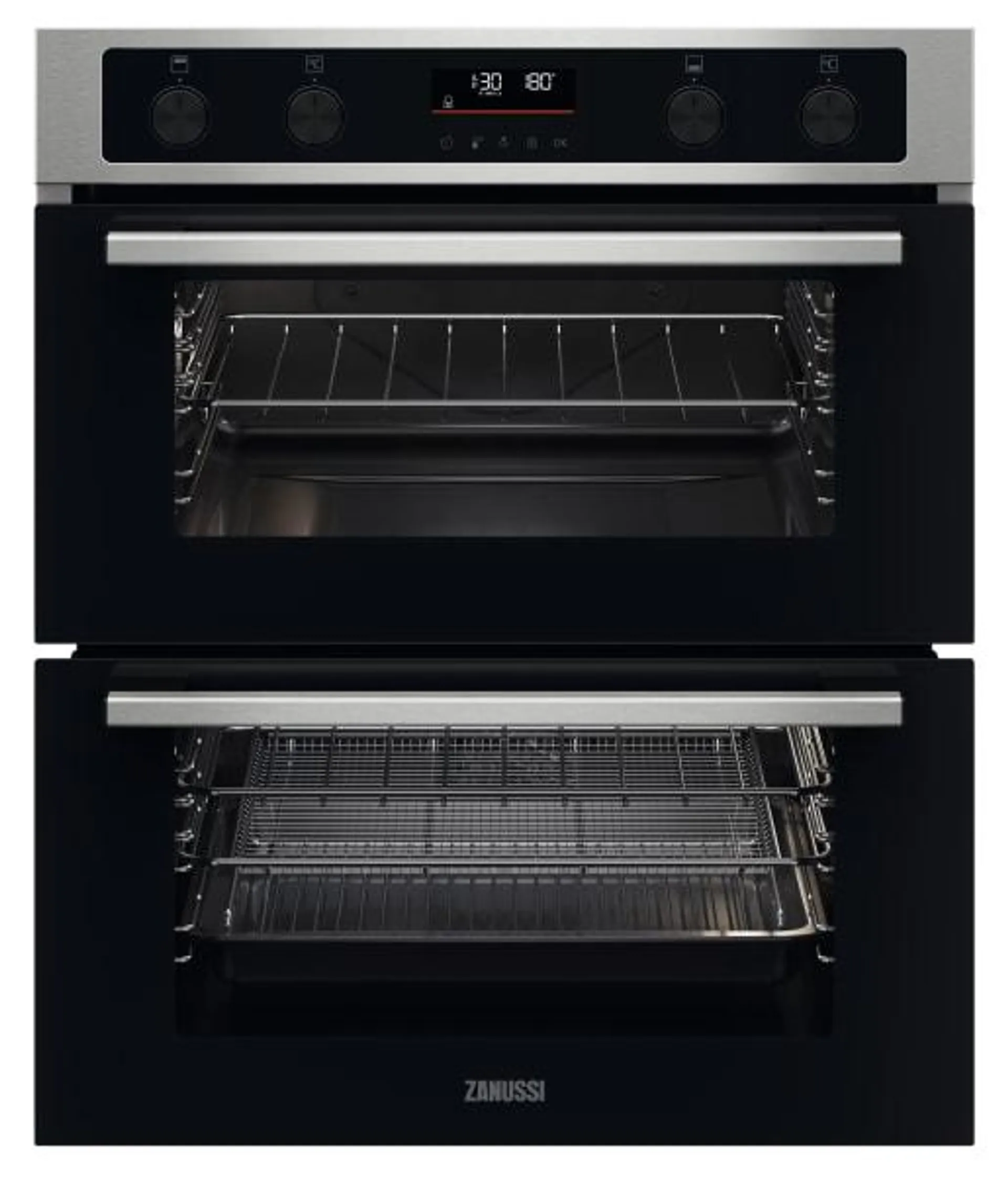 Zanussi ZPCNA7XN Double Oven - Stainless Steel