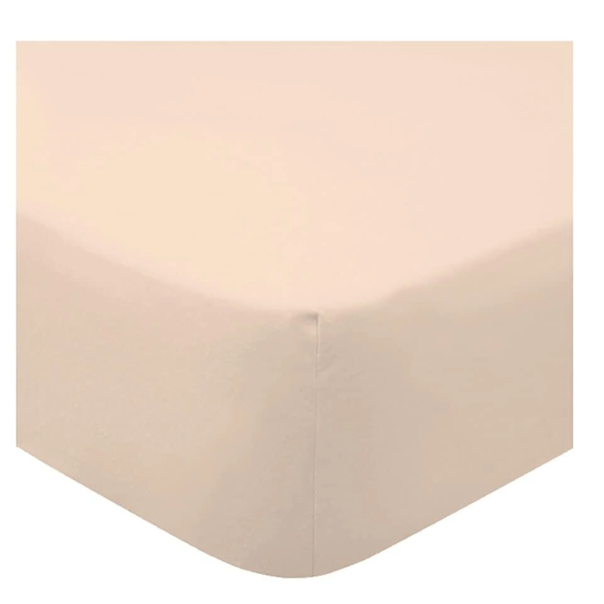 F&F Home Bedding Supersoft Natural Fitted Sheet Double