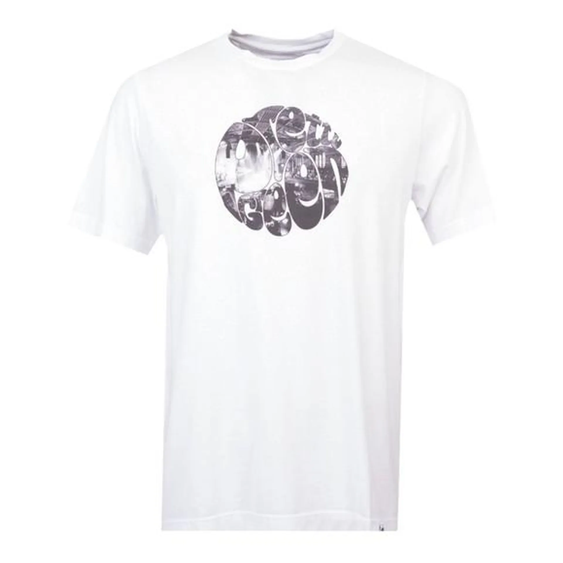 Mens White Gig Logo T-shirt