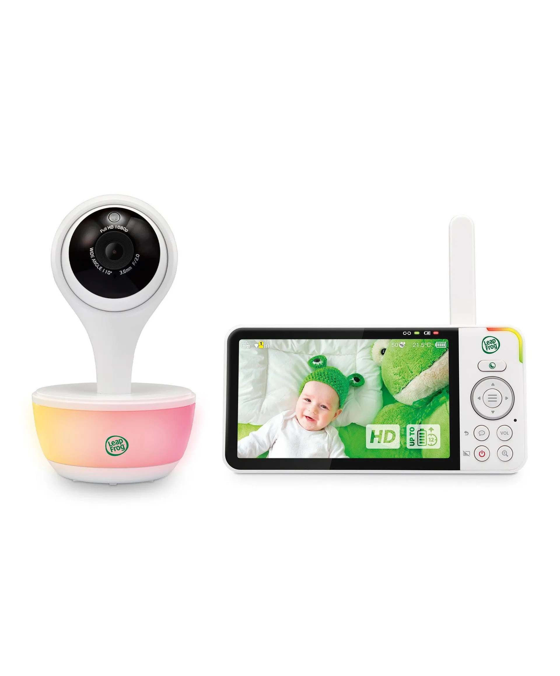 LeapFrog LF815HD 5' Smart Video Baby Monitor with Colour Night Vision - White