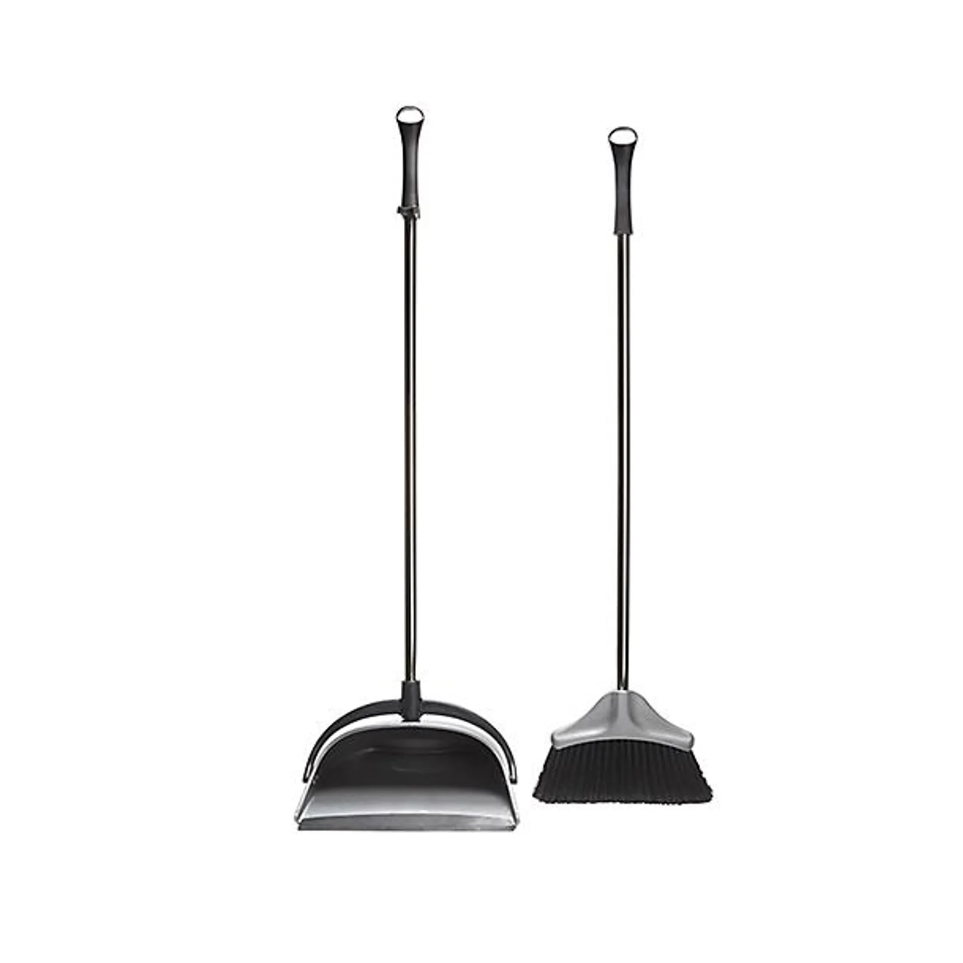 Folding Sweep Set – Long-Handled Broom and Pivoting Dustpan