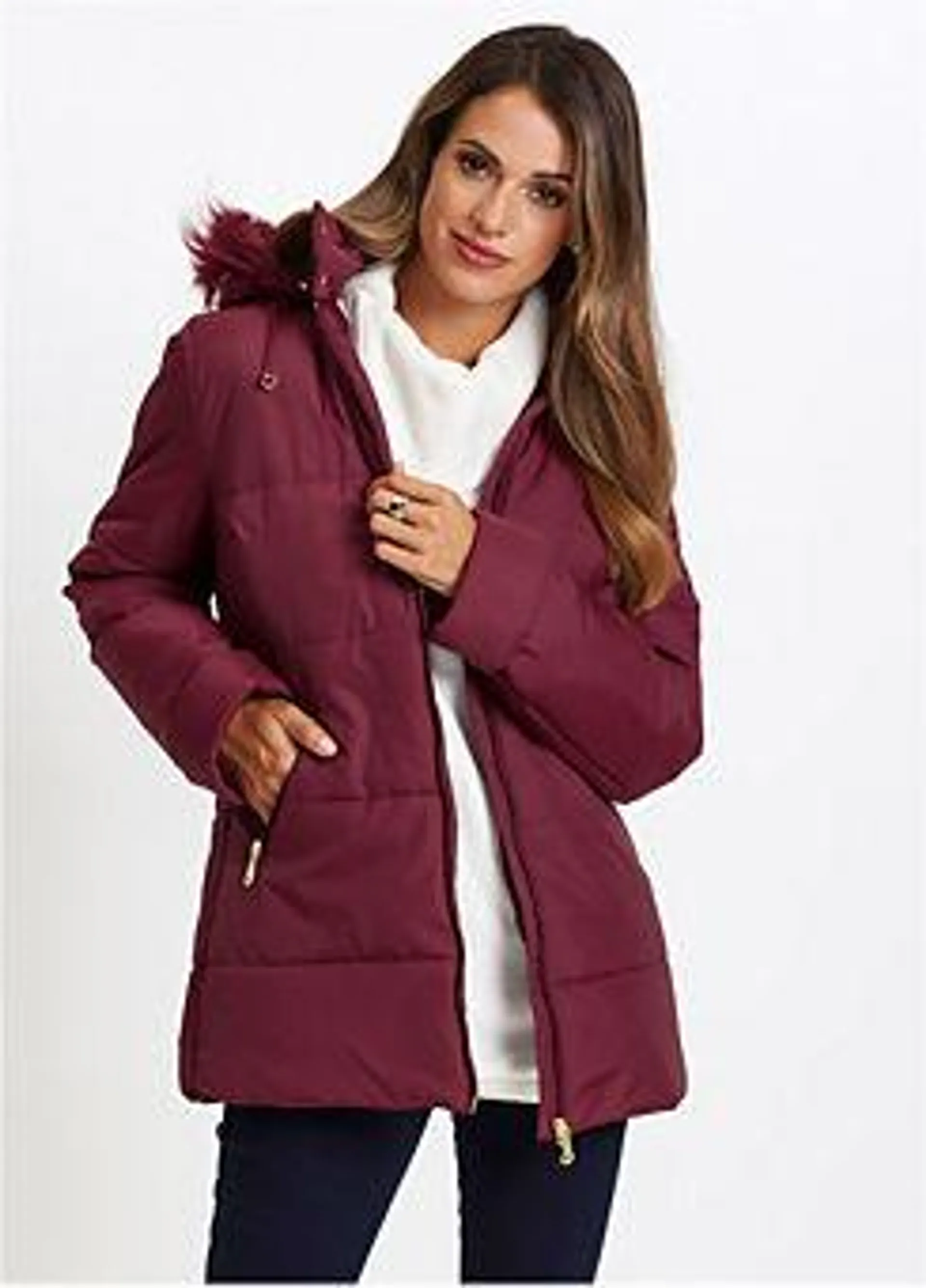 Quilted Hooded Coat