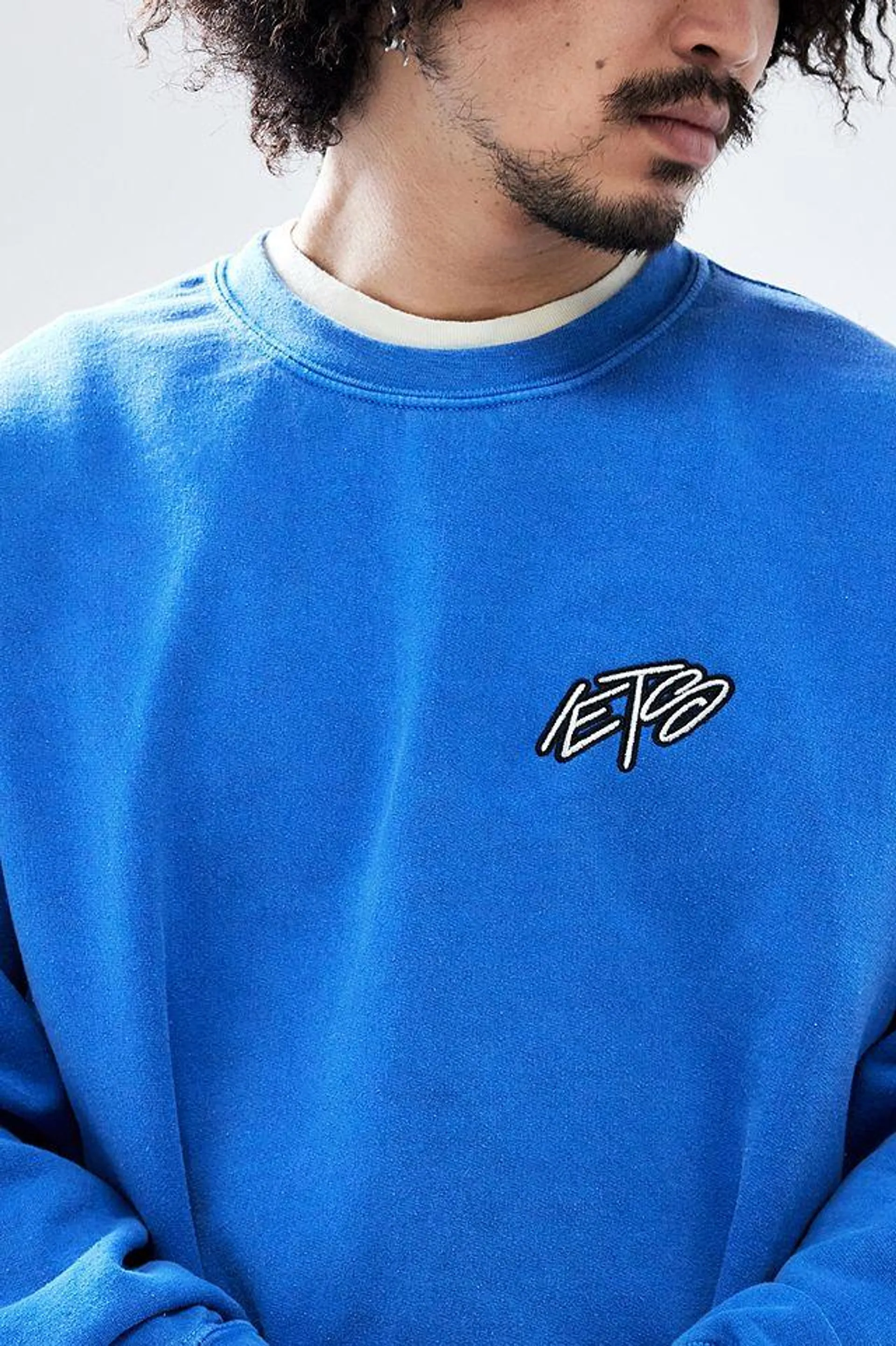 iets frans... Blue Scribble Sweatshirt