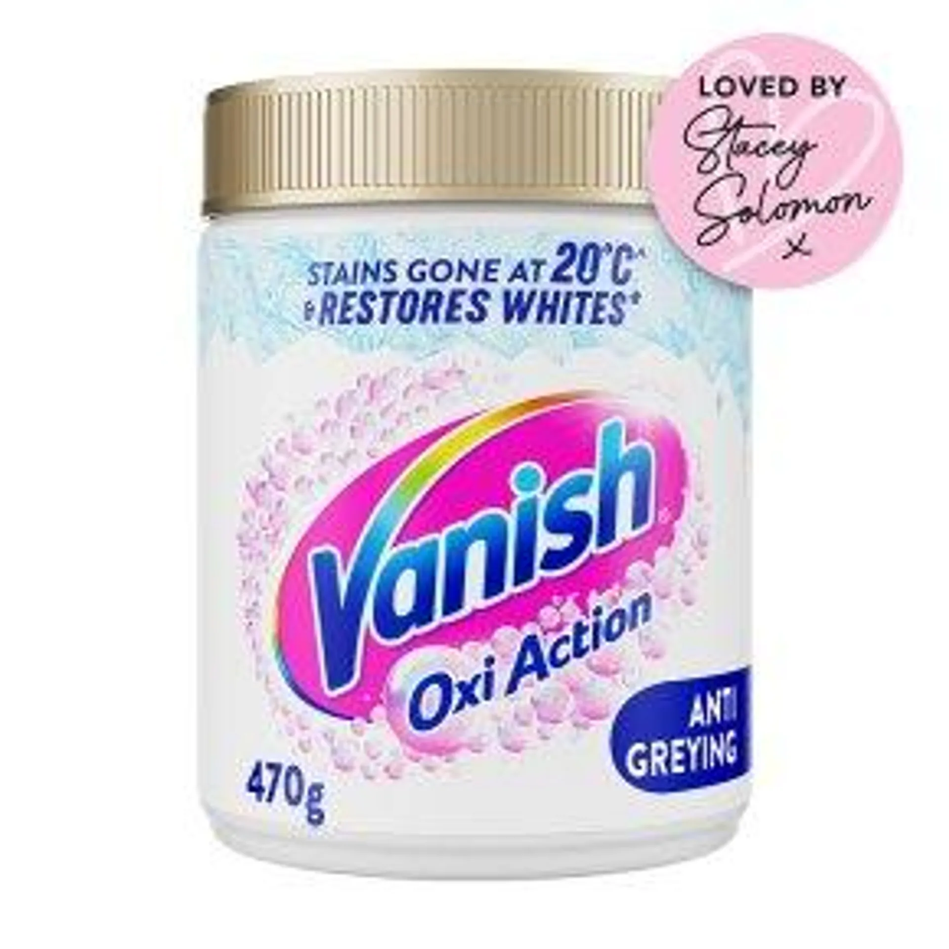 Vanish Gold Oxi Action Laundry Stain Remover Powder White Small Pack