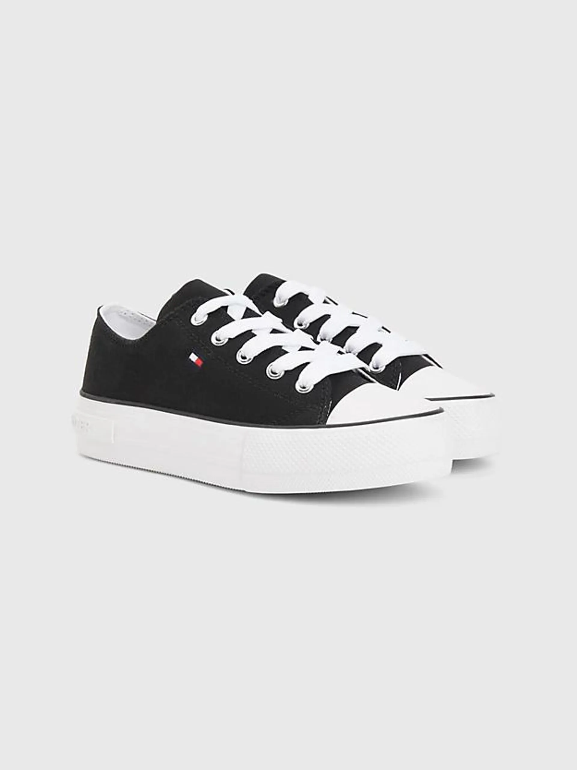 Canvas Chunky Low-Top Trainers