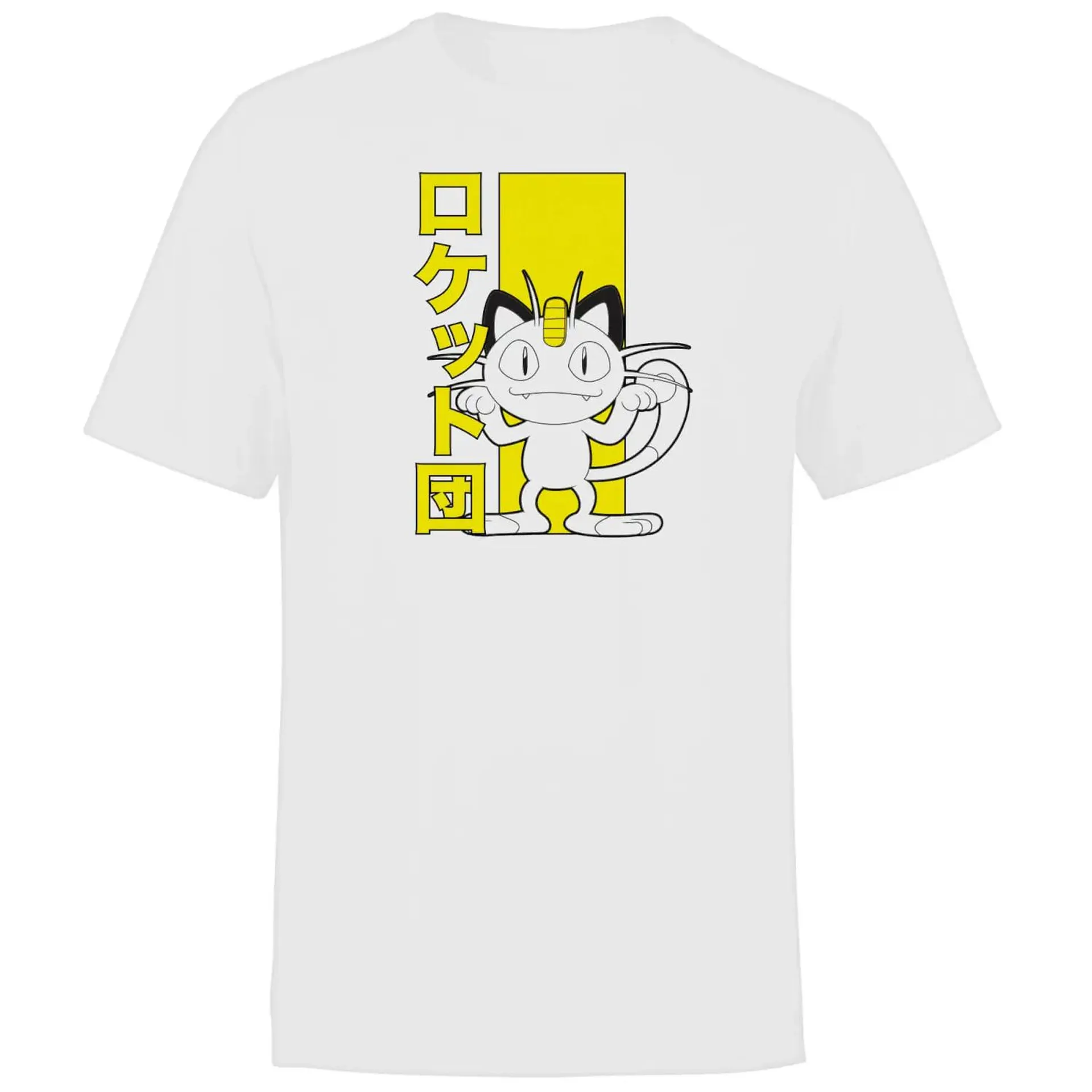 Akedo X Pokémon Team Rocket Meowth Men's T-Shirt - White