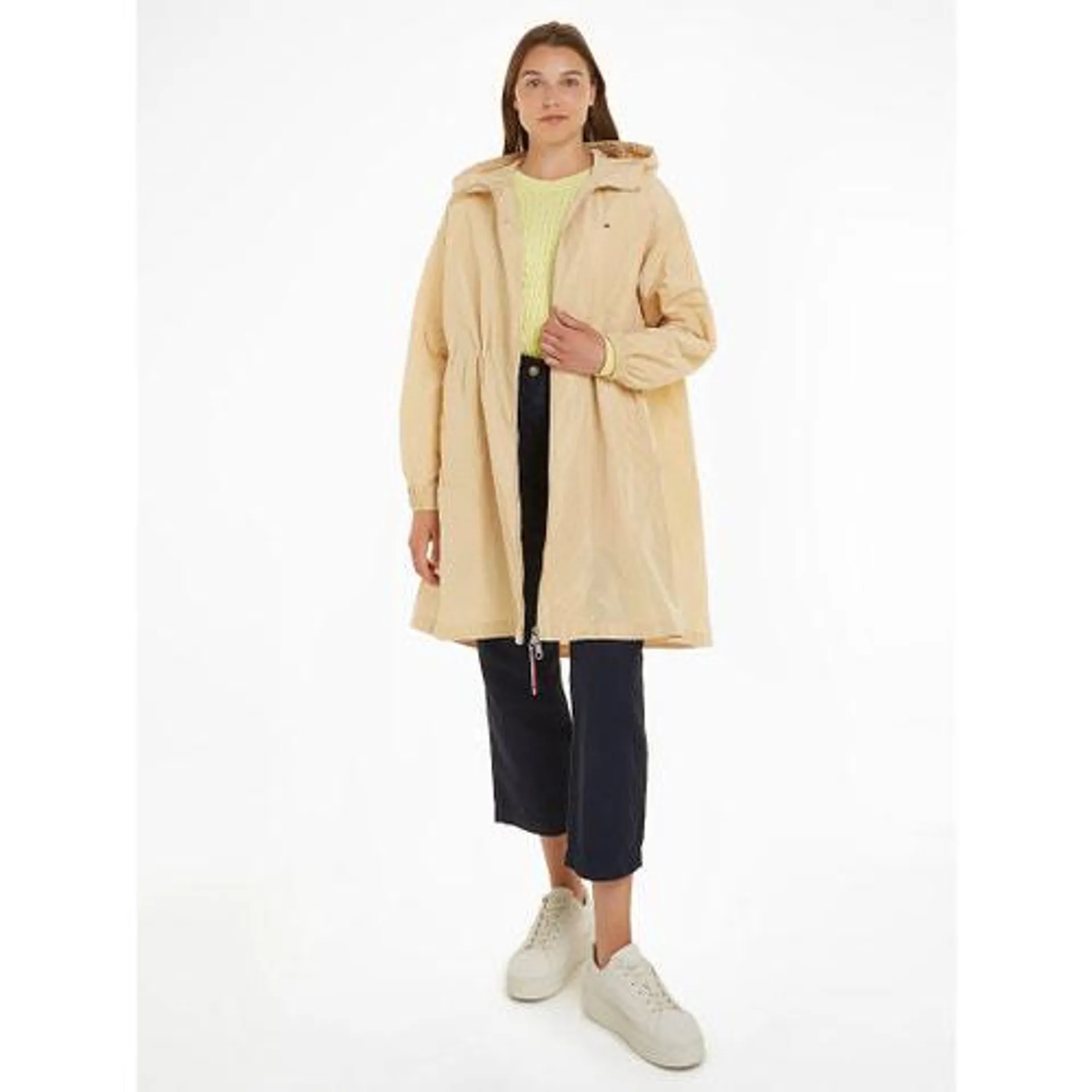 Long Hooded Windproof Parka