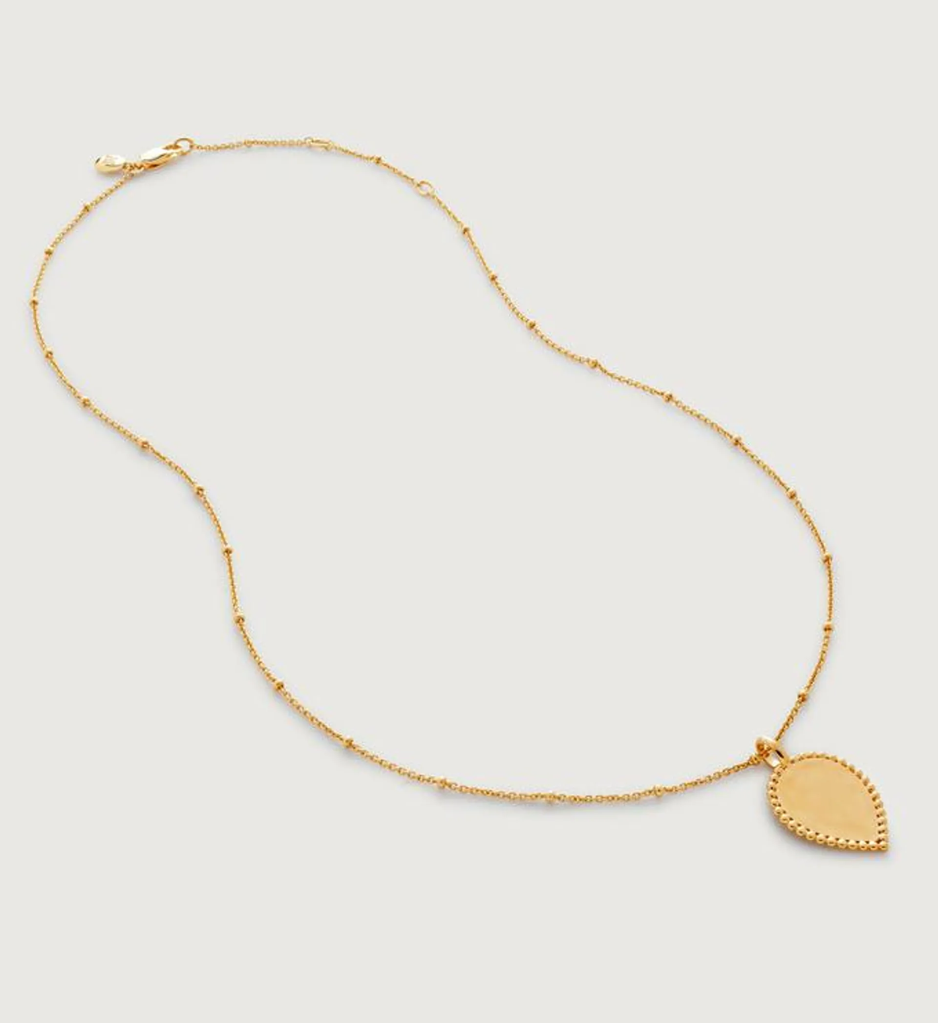 Deia Lotus Fine Beaded Chain Necklace