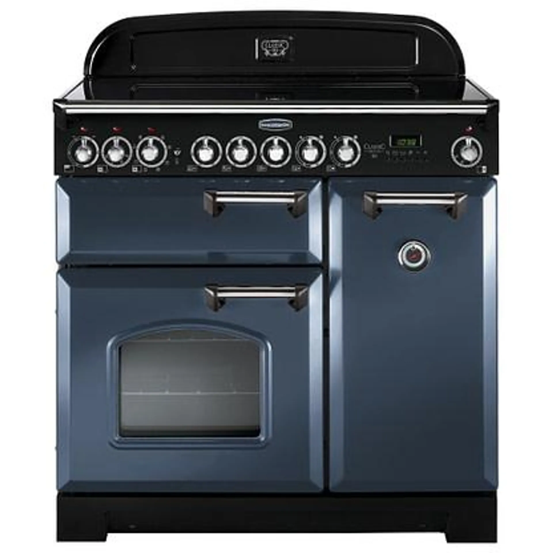 Rangemaster CDL90ECSB/C Classic Deluxe 90cm Ceramic Range Cooker 127620 – STONE BLUE