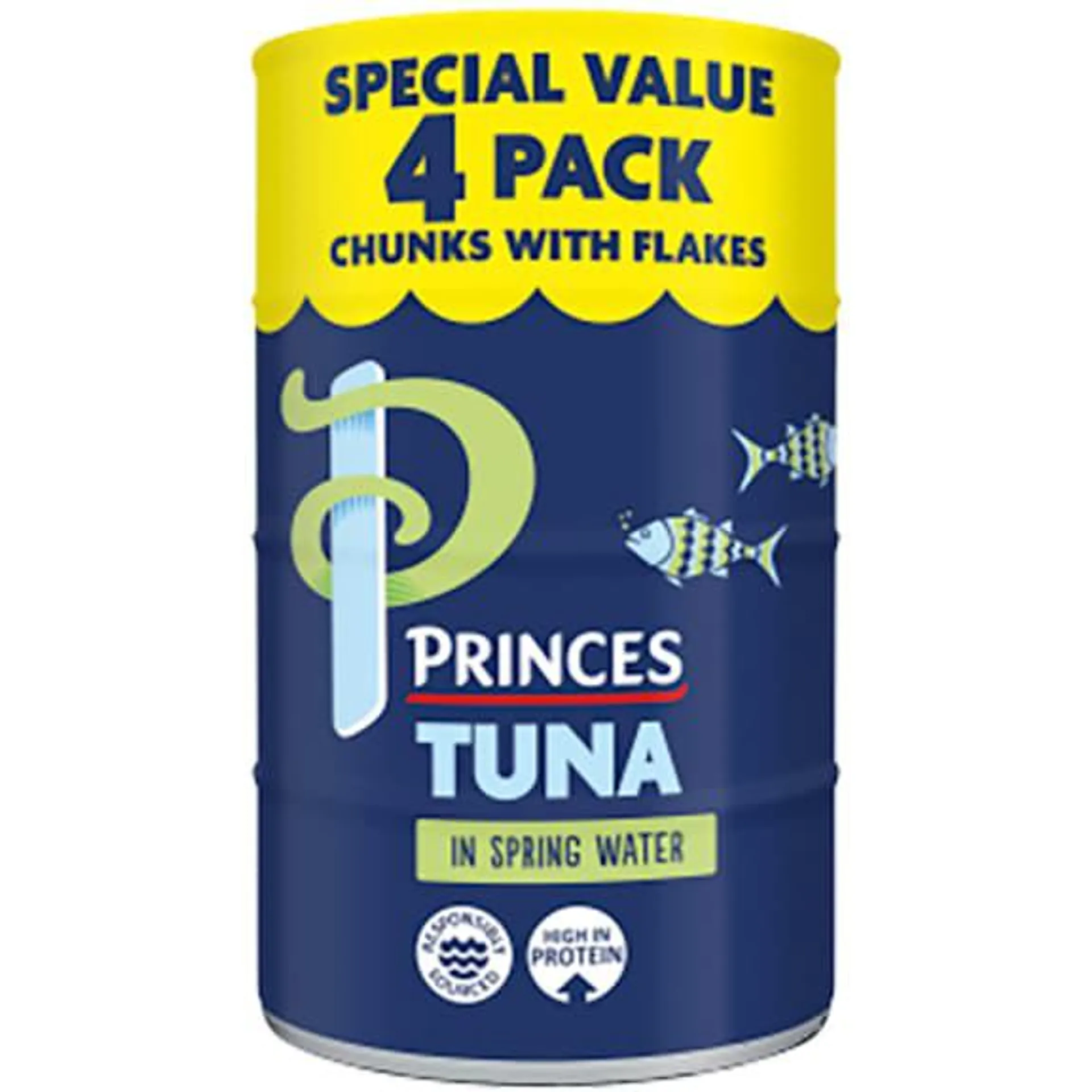 Princes Tuna In Spring Water 4pk