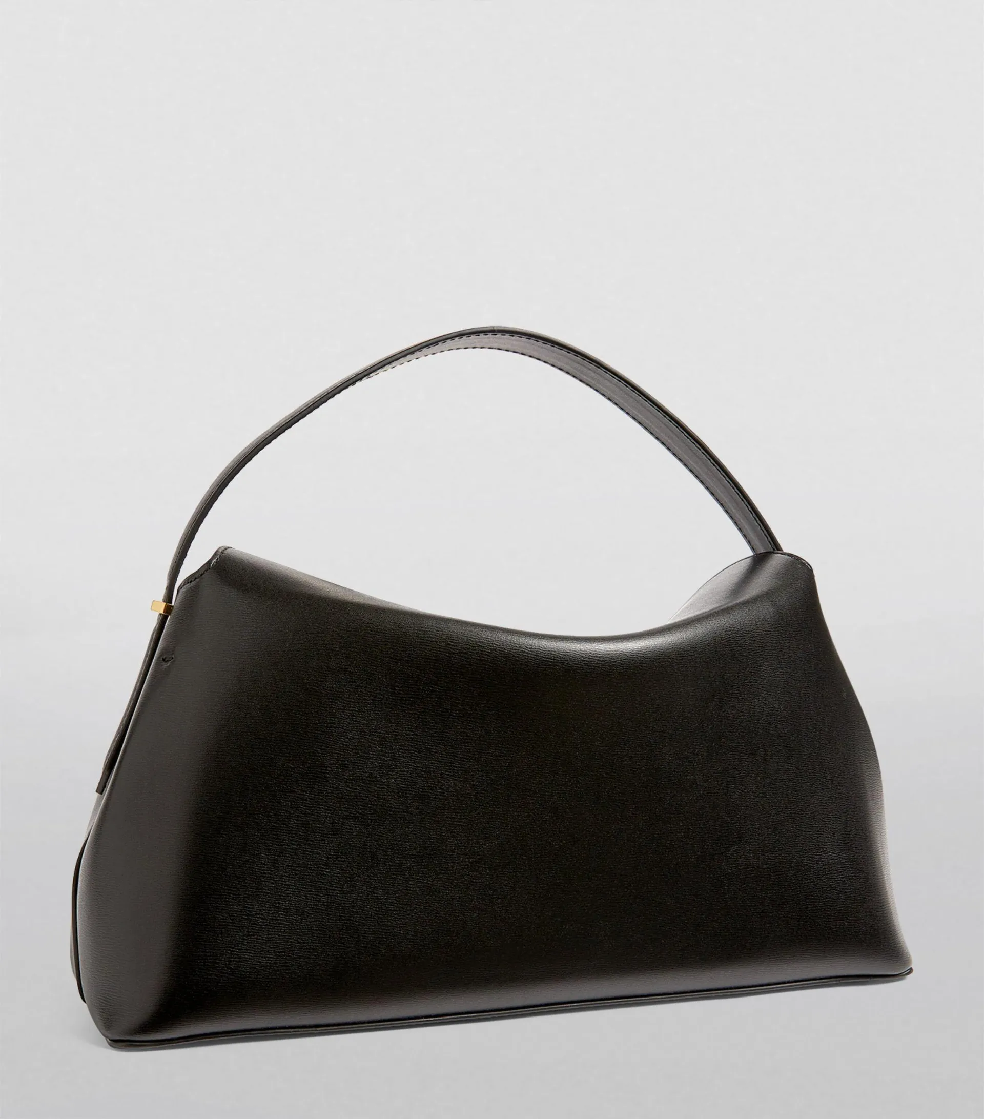 Leather T-Lock Top-Handle Bag