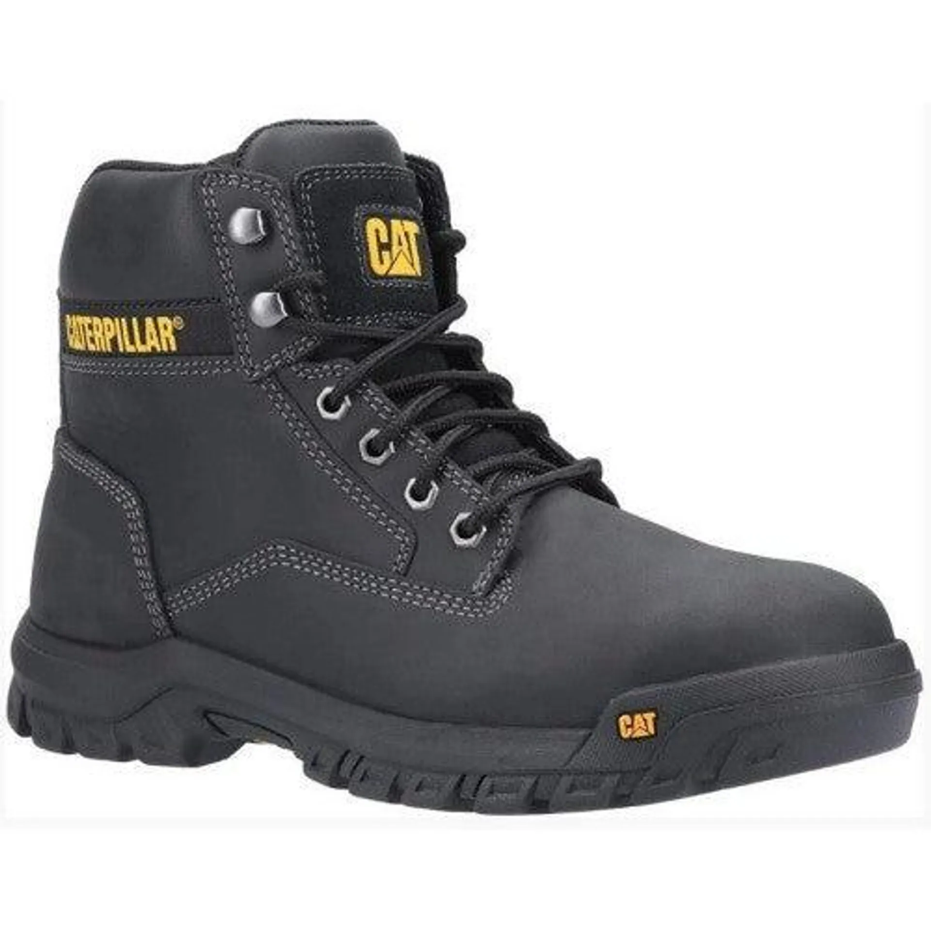 Caterpillar Mens Median S3 Lace Up Leather Safety Boot