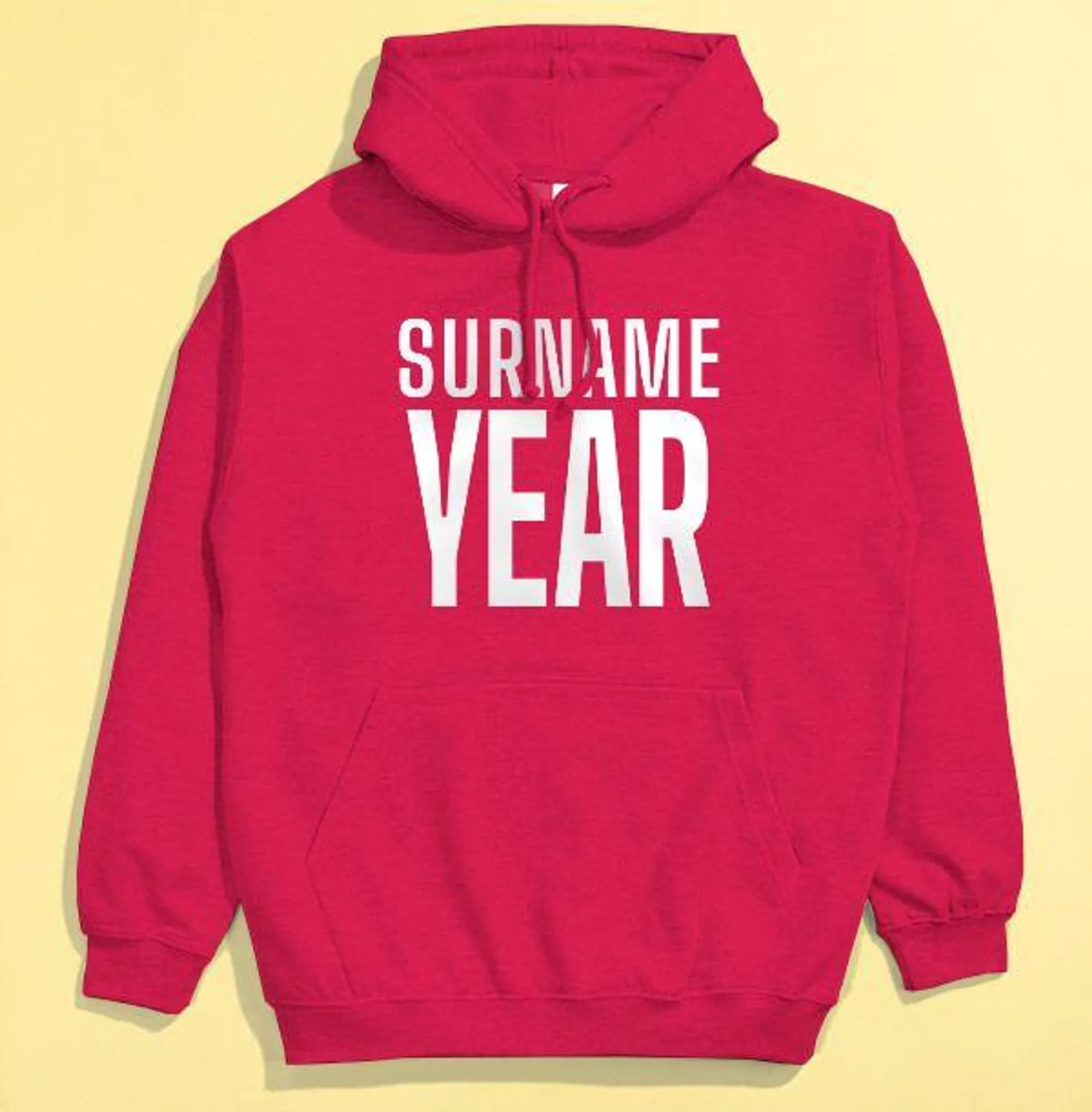 Surname & Year Personalised Hoodie